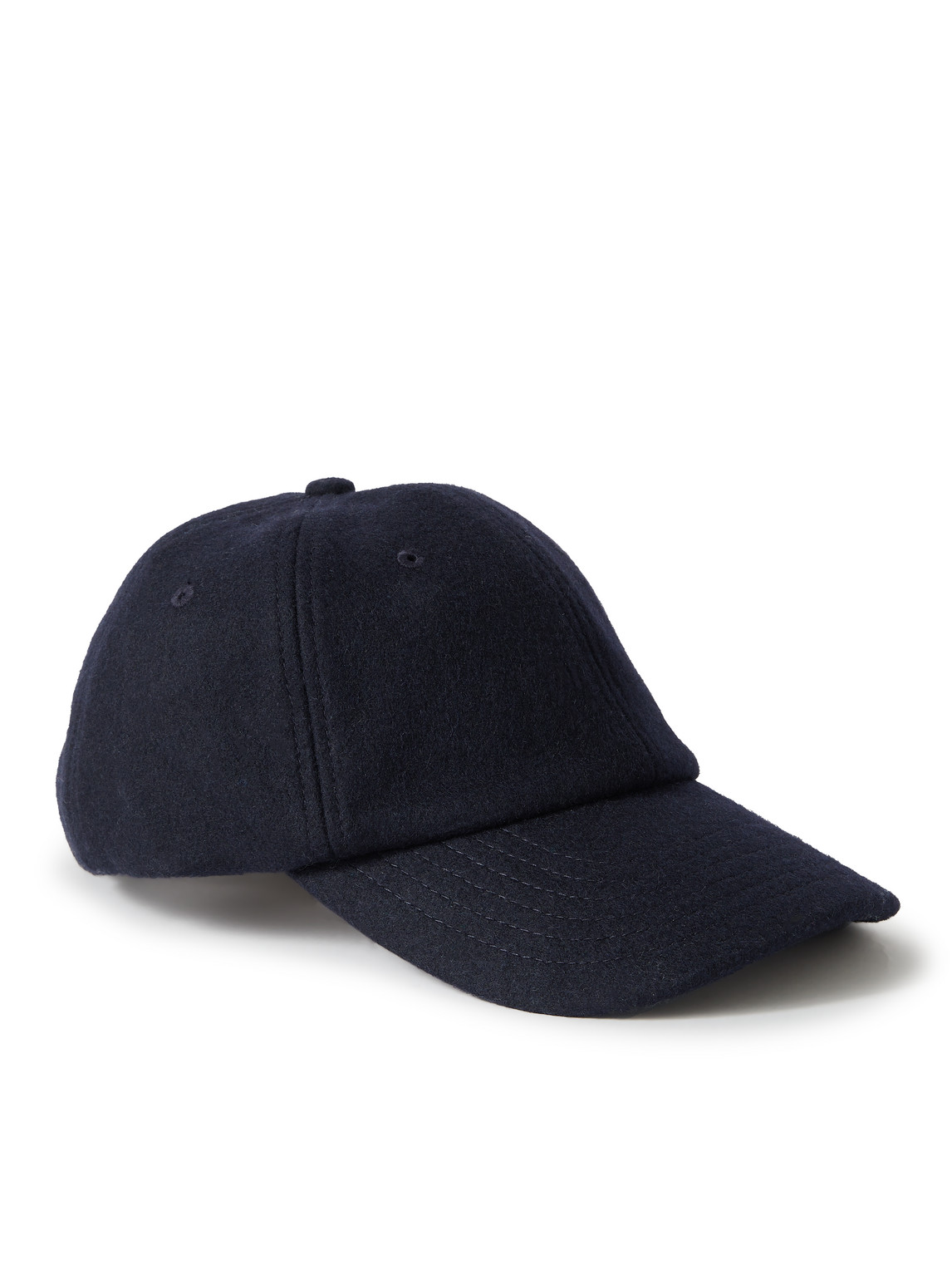 Nn07 Dad 9120 Wool-blend Baseball Cap In Blue
