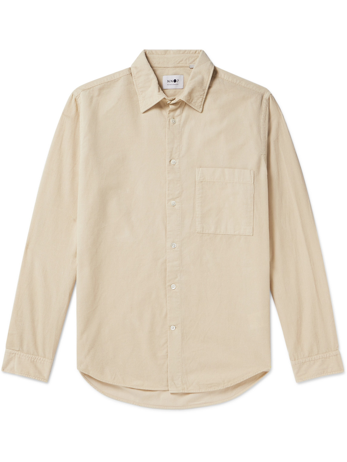 Nn07 Arne 5120 Cotton-blend Corduroy Shirt In Neutrals
