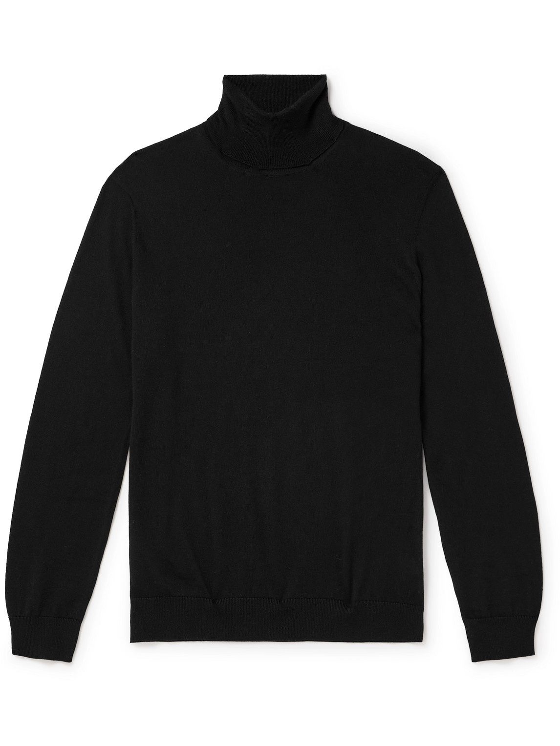 Nn07 Richard 6611 Wool Rollneck Sweater In Black
