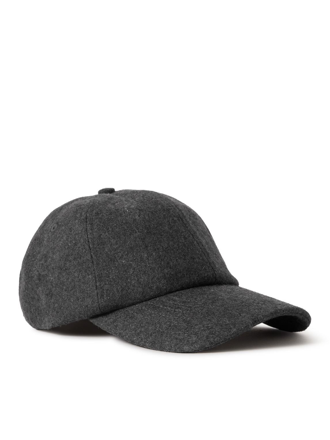 Nn07 Dad 9120 Wool-blend Baseball Cap In Grey