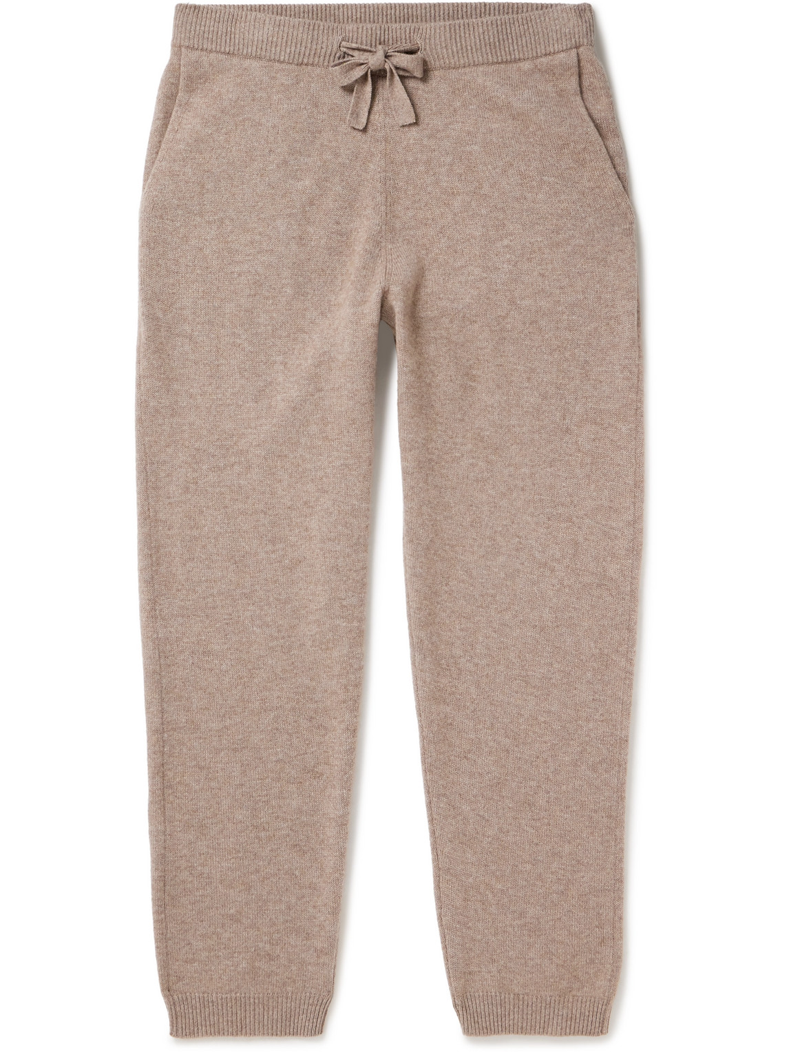 Nn07 6610 Straight-leg Wool And Cashmere-blend Sweatpants In Neutrals