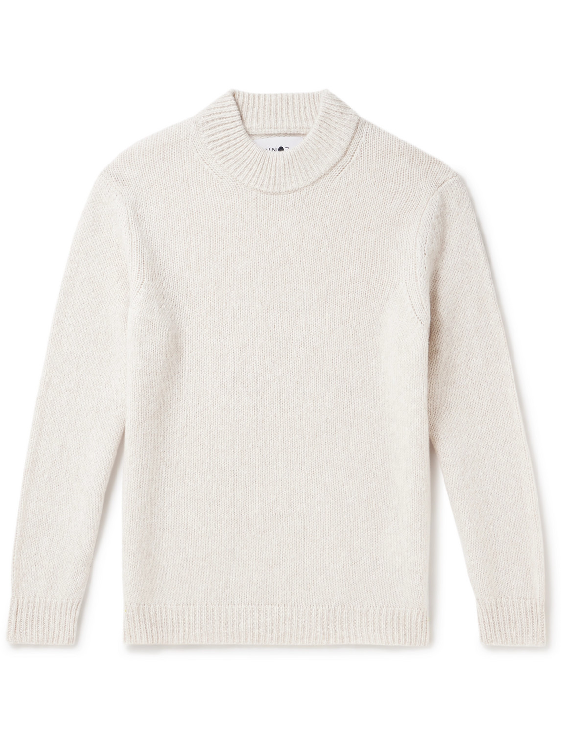 Nn07 Nick 6367 Merino Wool-blend Mock-neck Sweater In White