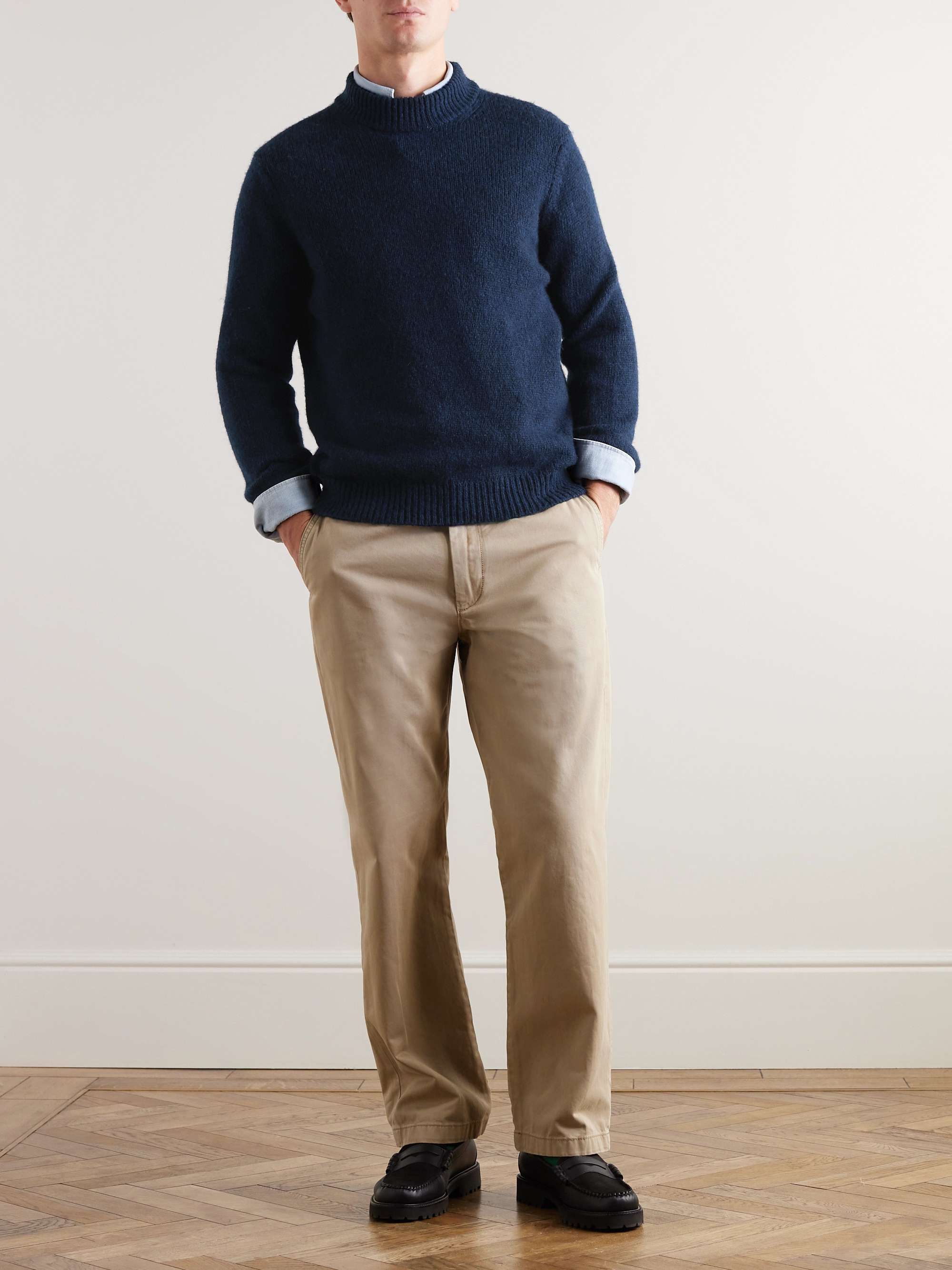 NN07 Nick 6367 Merino Wool-Blend Mock-Neck Sweater for Men