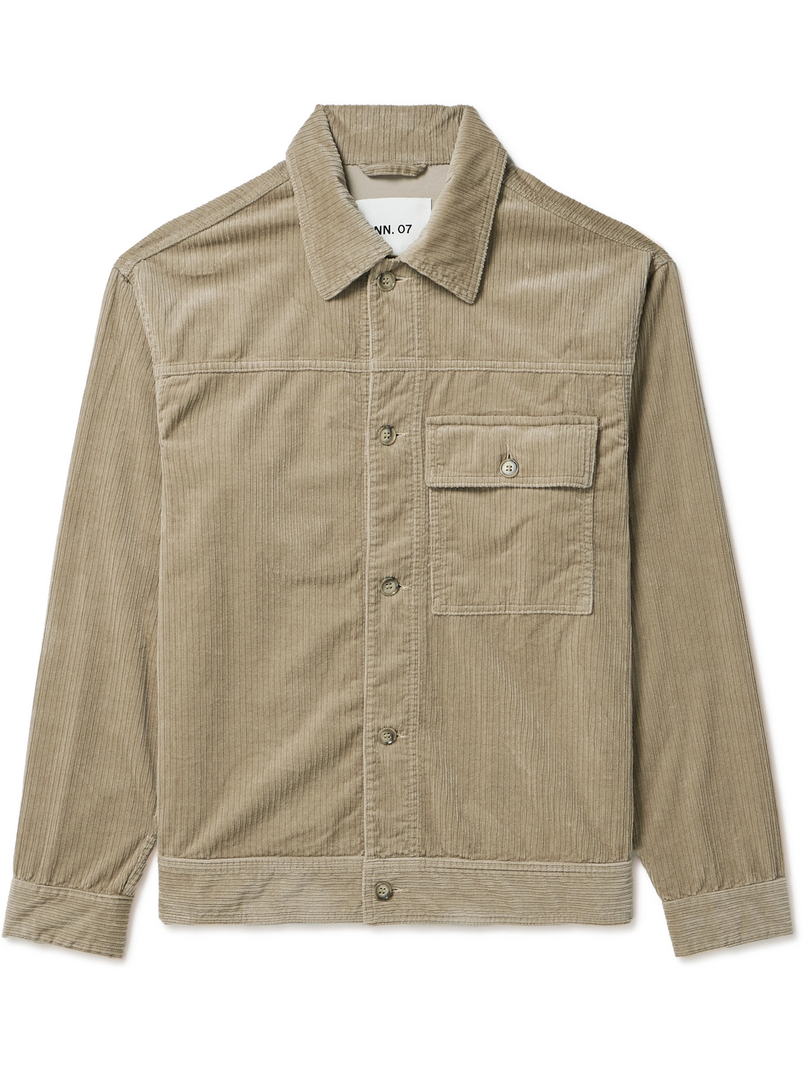 Shop Nn07 Vince 1077 Stretch-cotton Corduroy Jacket In Neutrals