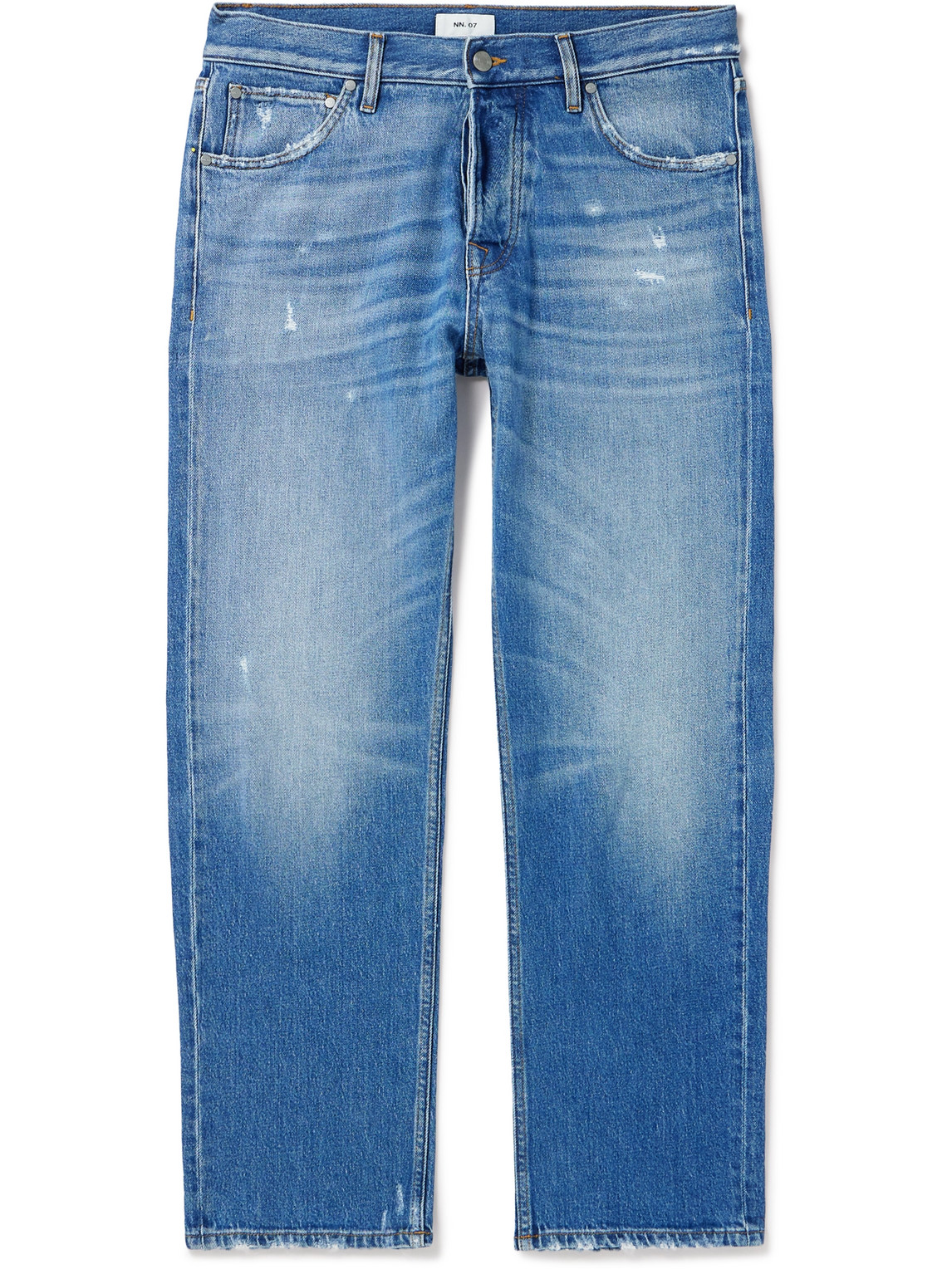 Nn07 Sonny 1871 Straight-leg Distressed Jeans In Blue