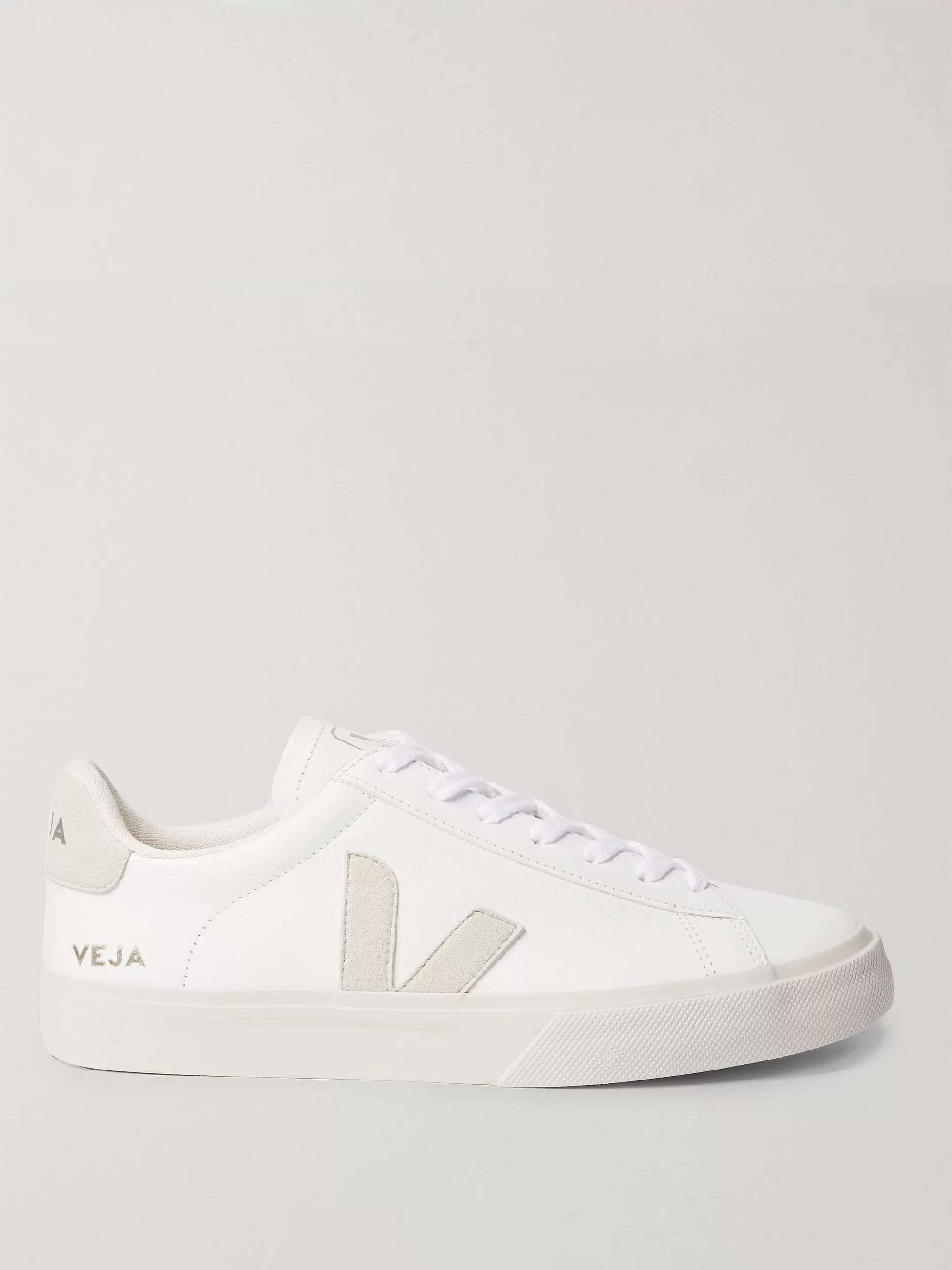 VEJA Campo Suede-Trimmed Leather Sneakers for Men | MR PORTER