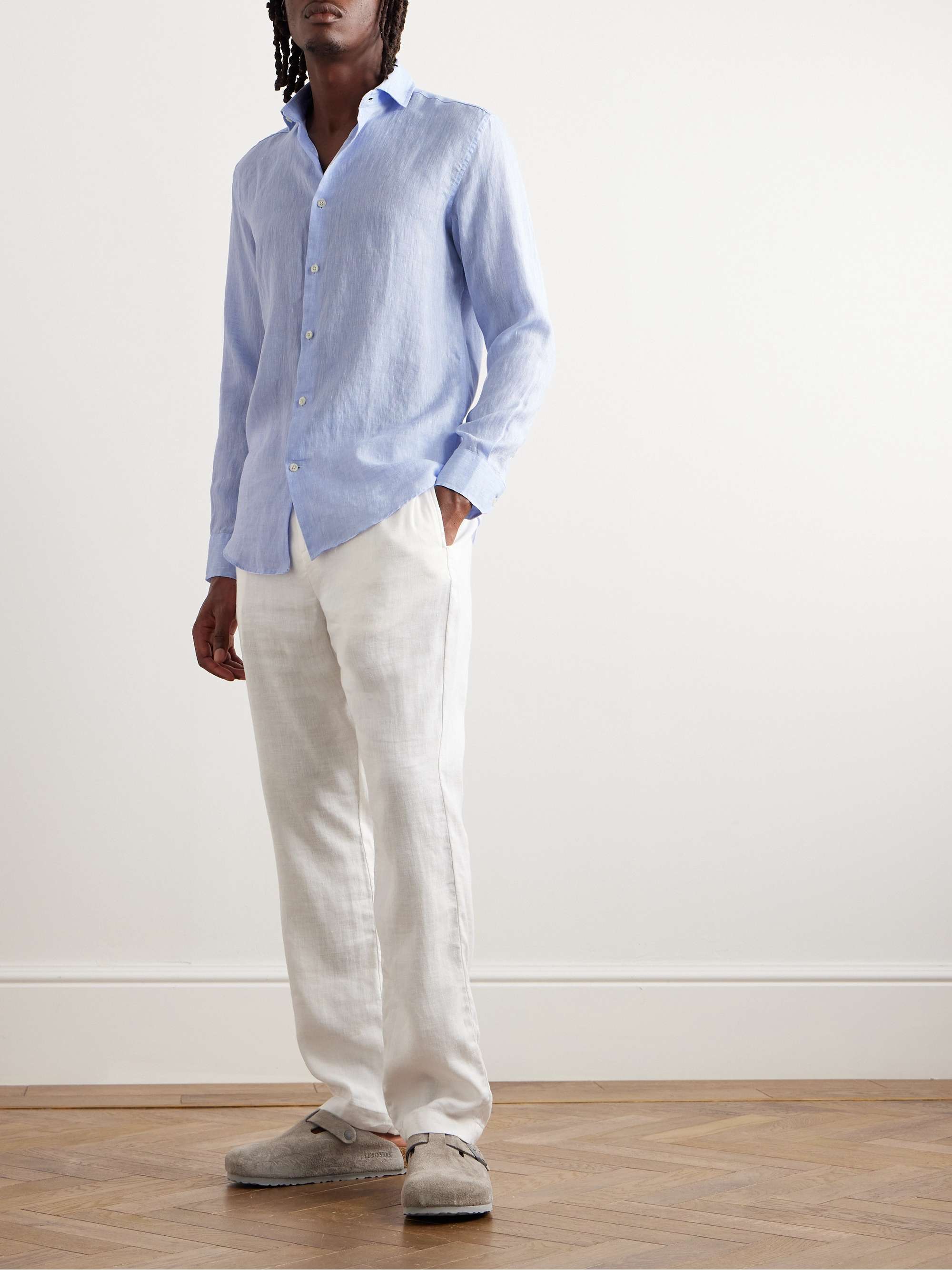 FRESCOBOL CARIOCA Antonio Linen Shirt for Men | MR PORTER