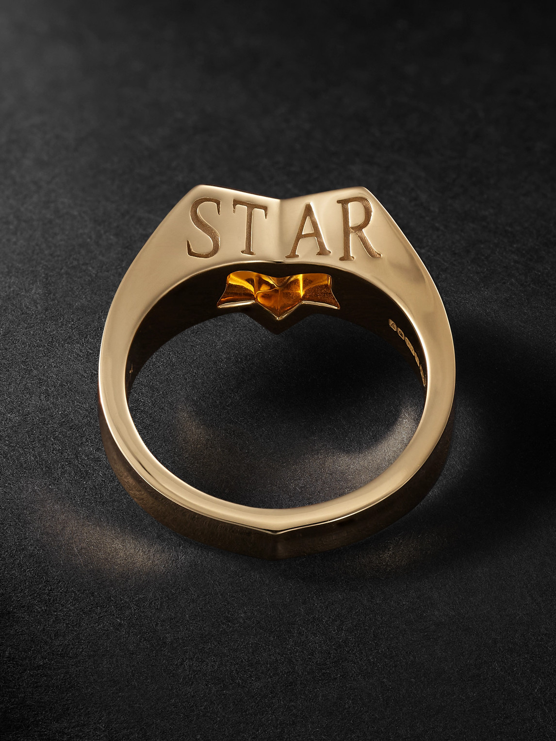 Shop Stephen Webster Rockstar 18-karat Recycled Gold Citrine Pinky Ring