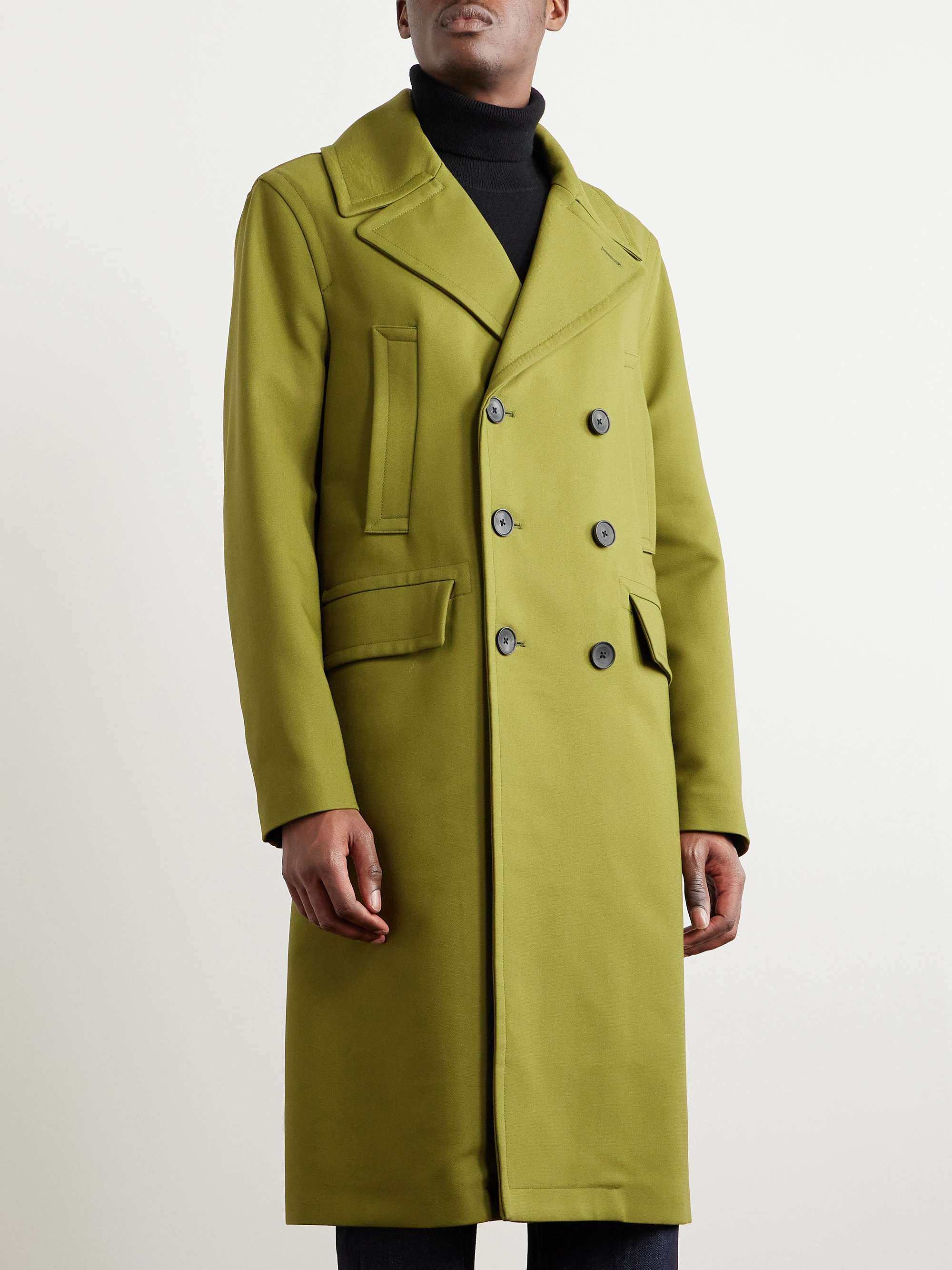 MR P. Great DoubleBreasted Woven Coat for Men MR PORTER