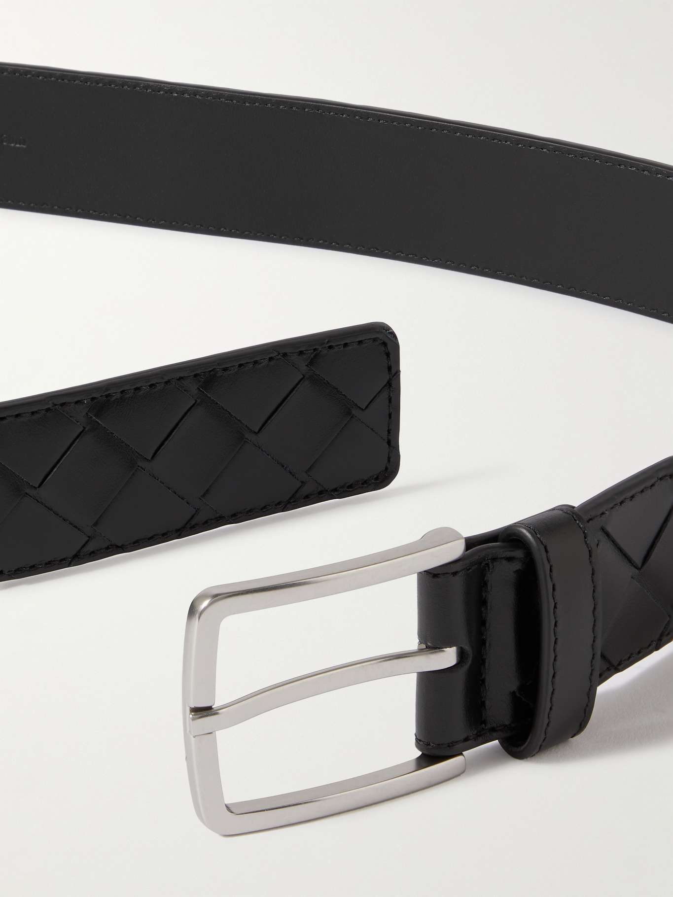 Bottega Veneta Men Intrecciato Stamp Belt