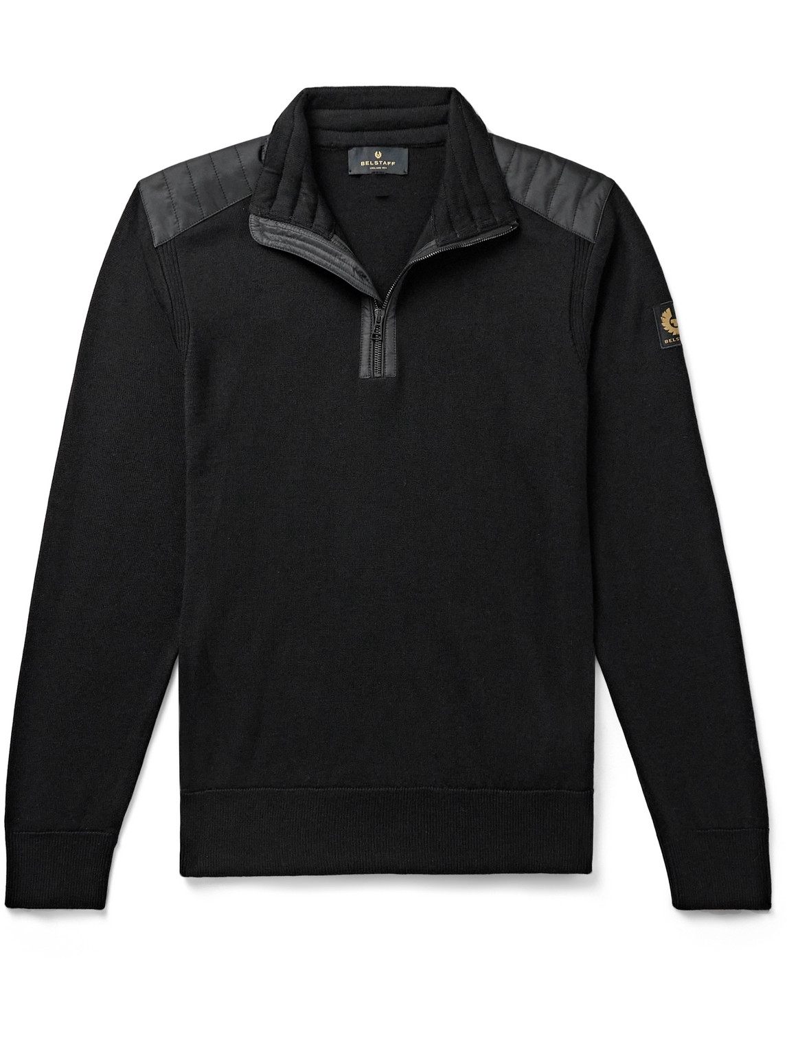 Kilmington Shell-Trimmed Wool Half-Zip Sweater