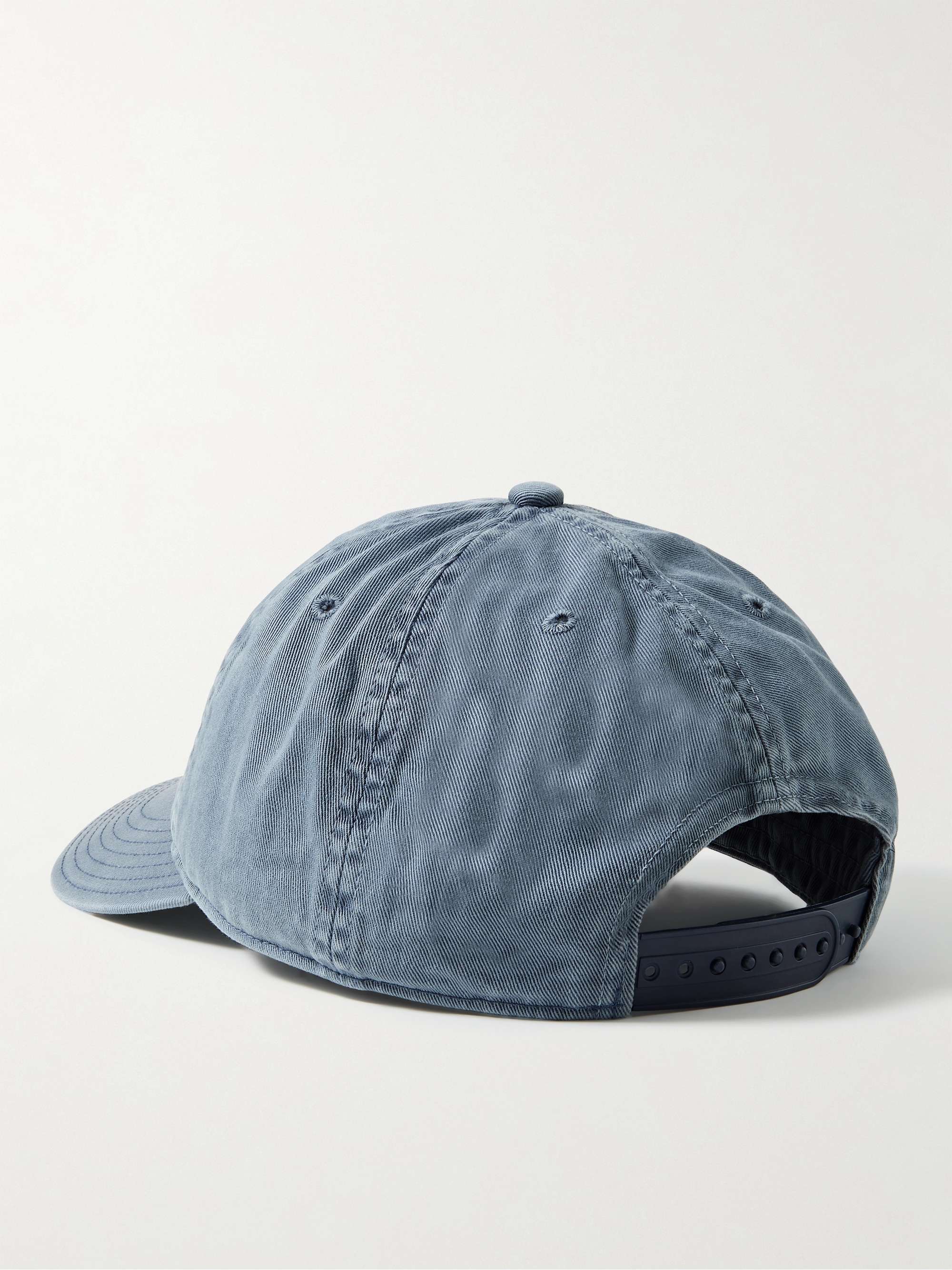 RRL Logo-Appliquéd Garment-Dyed Cotton-Twill Baseball Cap