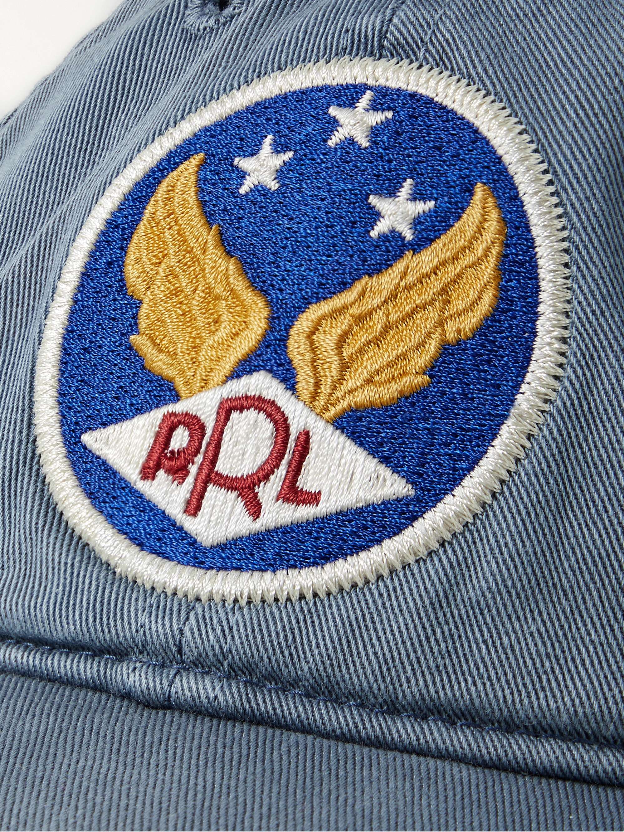 RRL Logo-Appliquéd Garment-Dyed Cotton-Twill Baseball Cap
