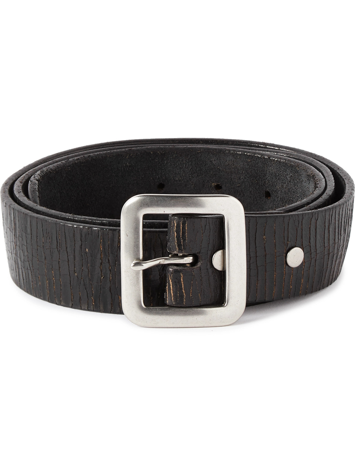 New Burling 4cm Distressed Leather Belt