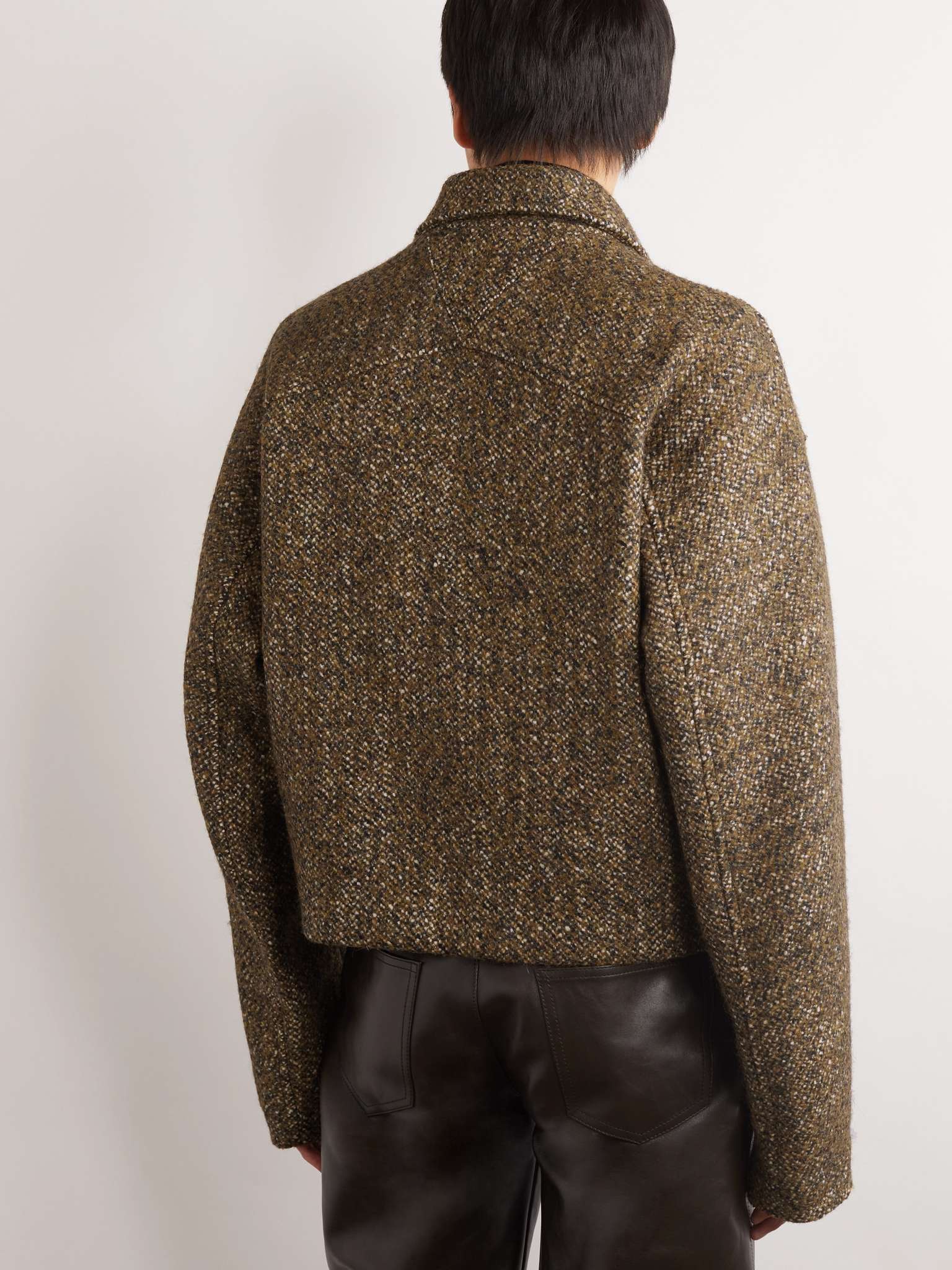 BOTTEGA VENETA Donegal Wool-Blend Jacket for Men | MR PORTER