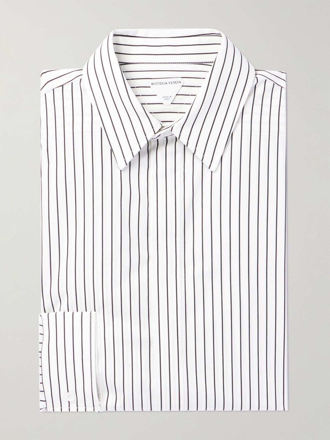 Bottega Veneta Pinstriped Cotton-Poplin Shirt - Men