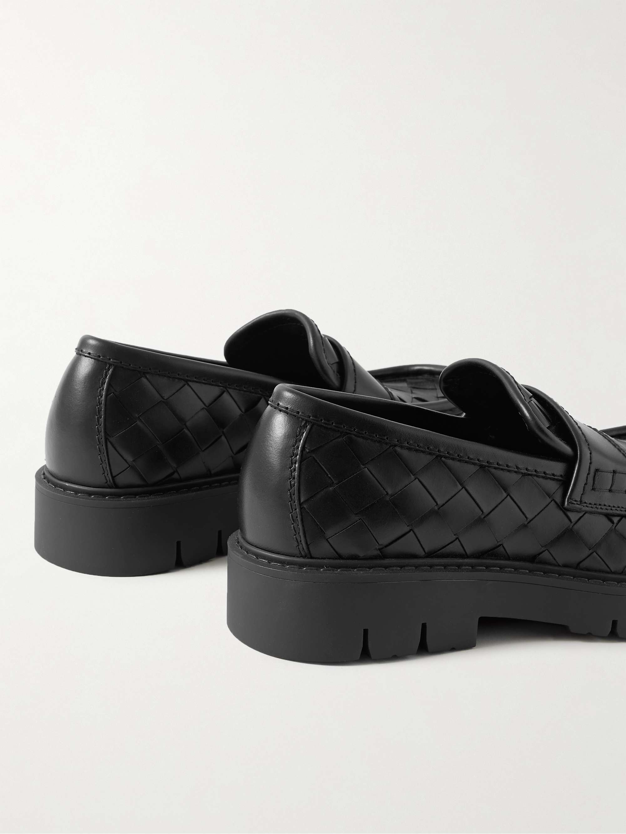 BOTTEGA VENETA Haddock Intrecciato Leather Loafers for Men | MR PORTER