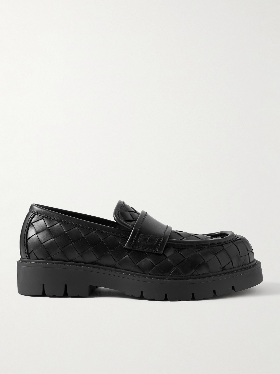 Bottega Veneta Haddock Intrecciato Leather Loafers - Men