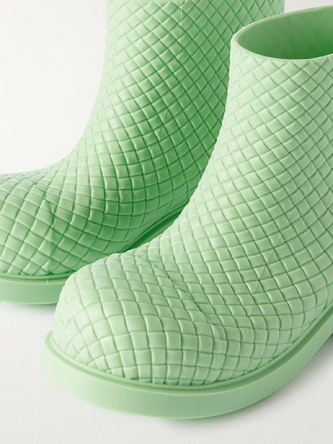 Bottega Veneta Fireman Intrecciato Rubber Boots | Smart Closet
