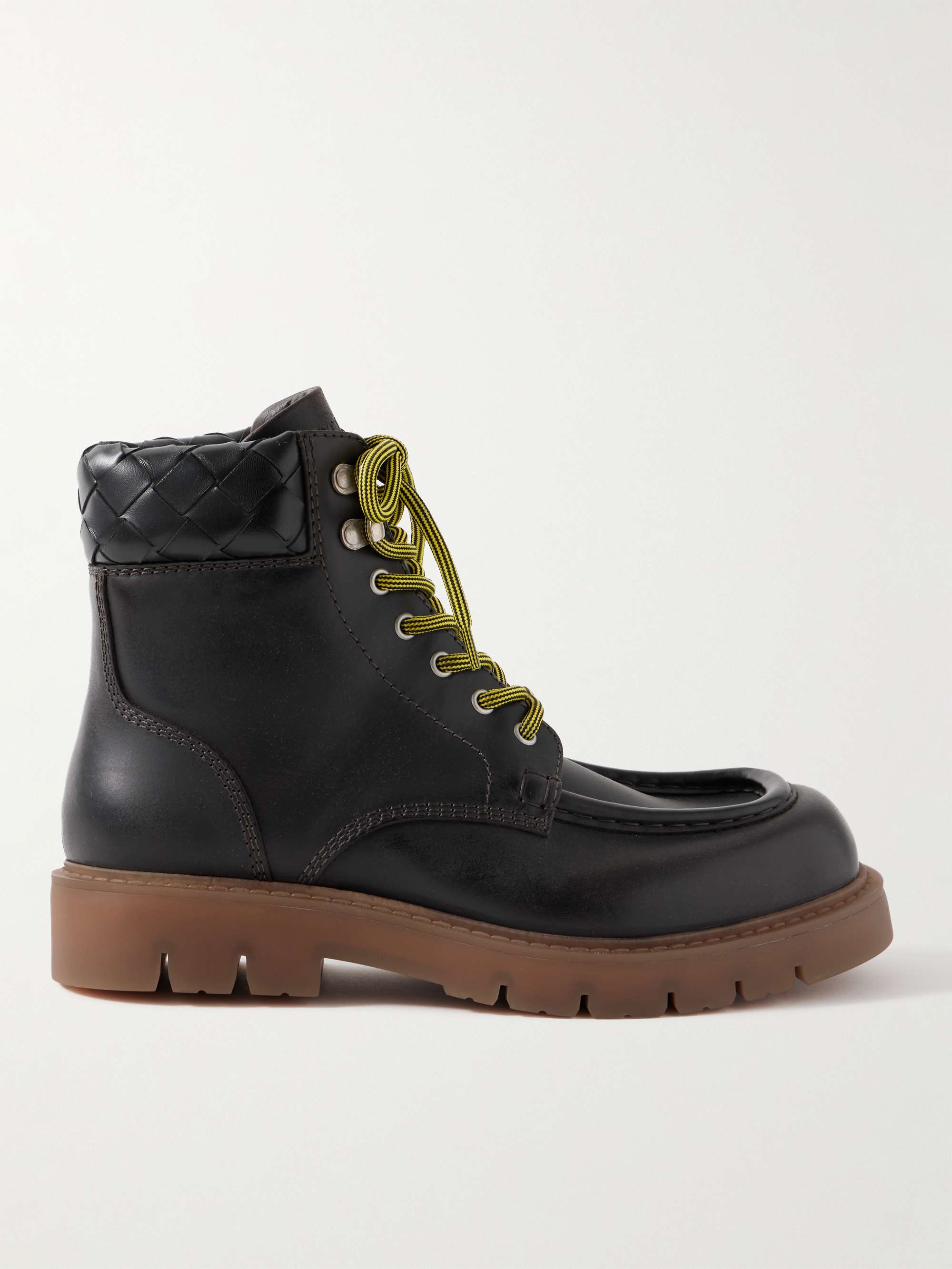 BOTTEGA VENETA Haddock Leather Ankle Boots for Men | MR PORTER