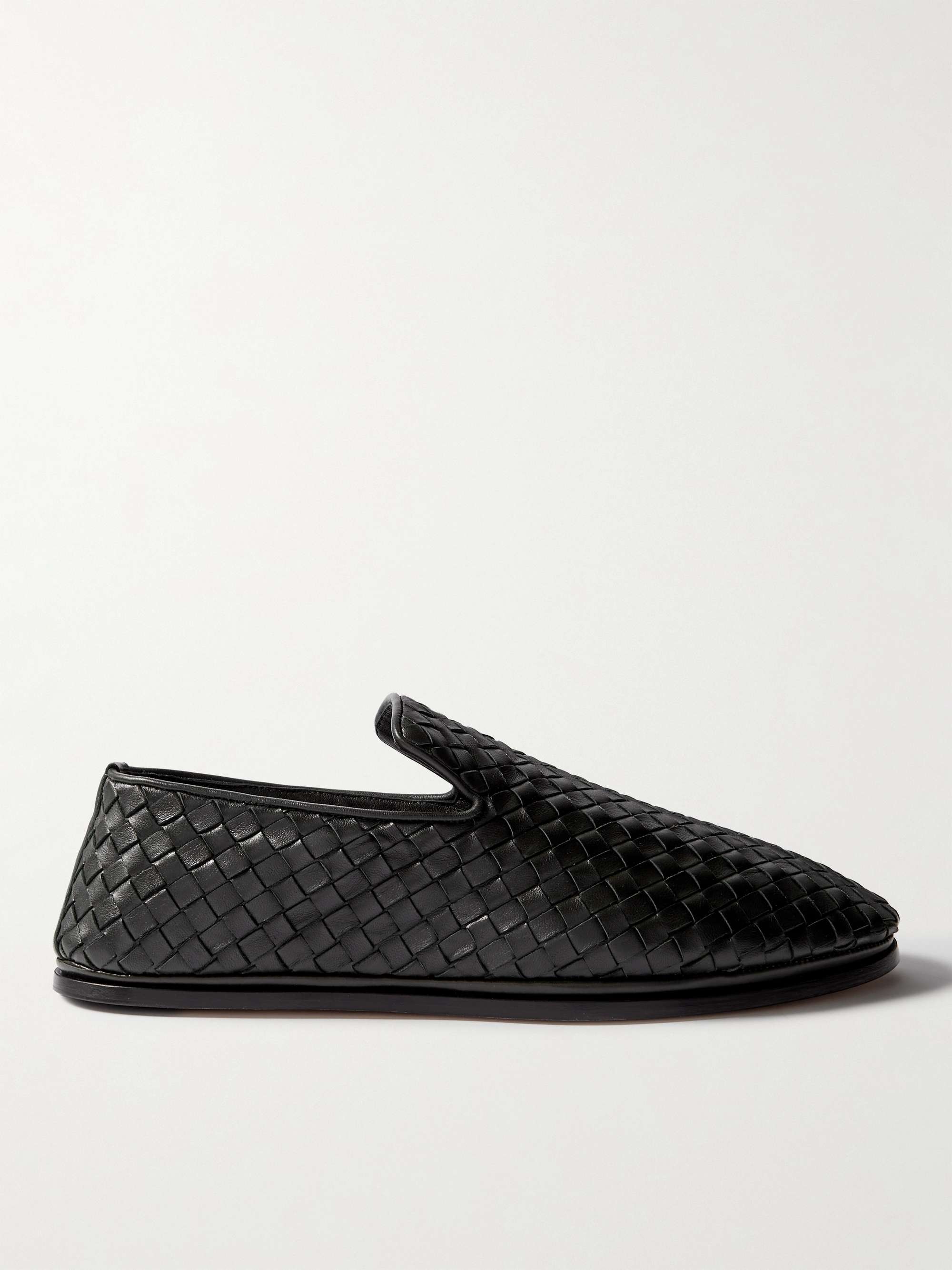 Bottega Veneta Intrecciato Woven Leather Mule Slippers