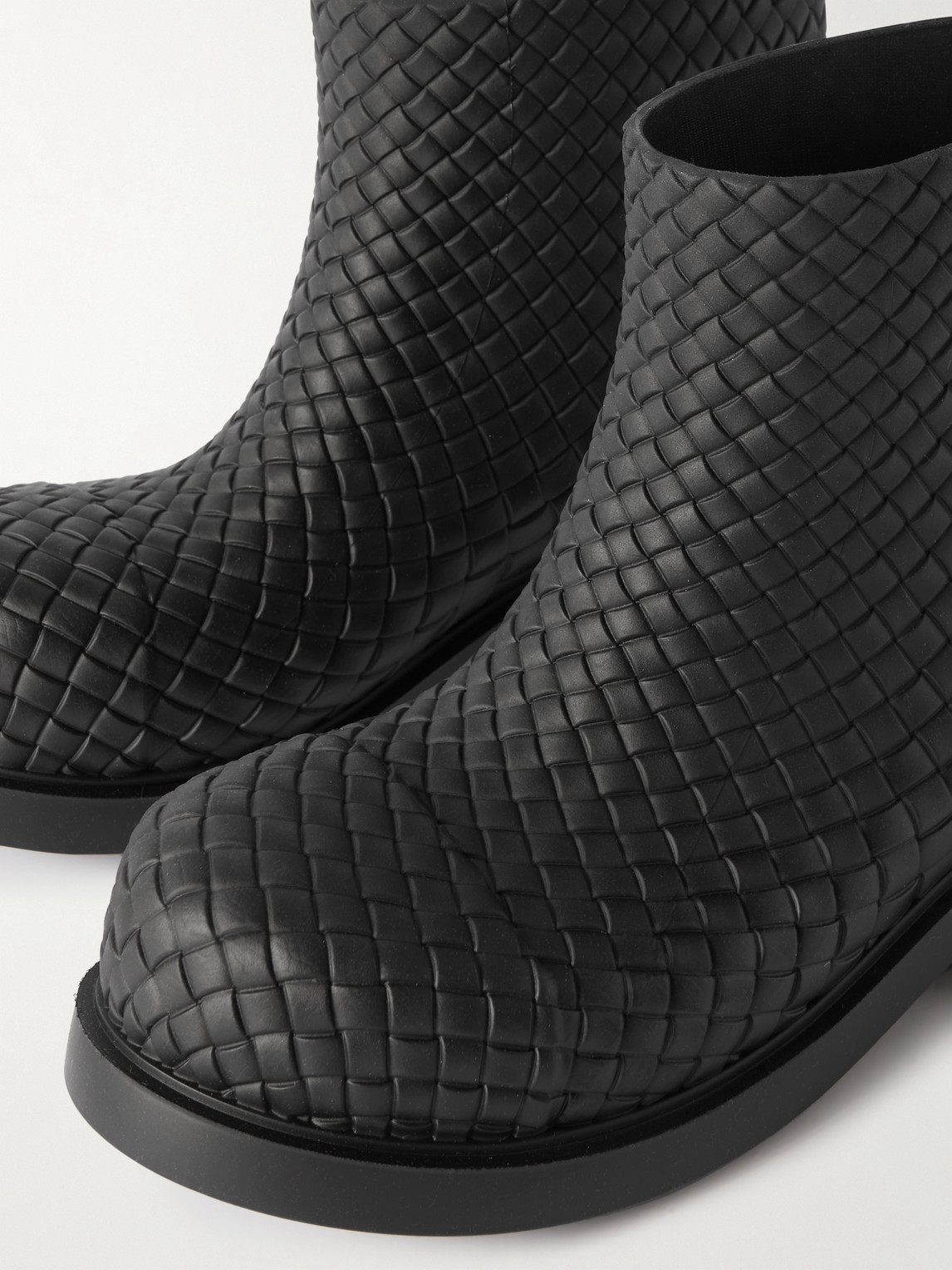 Bottega Veneta Fireman Intrecciato Rubber Boots | Smart Closet