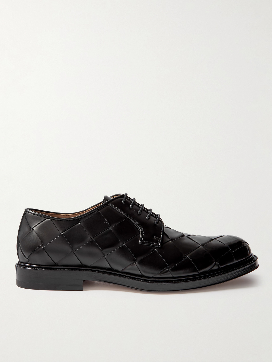 Bottega Veneta Intrecciato Leather Derby Shoes - Men