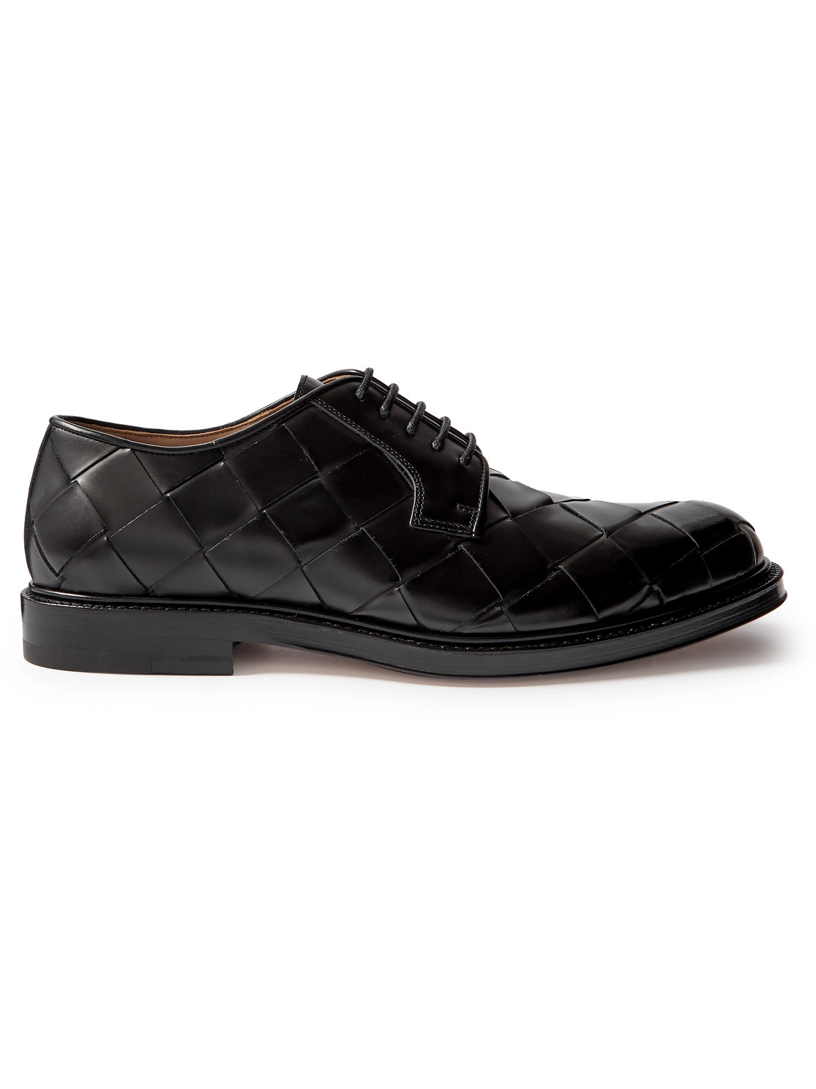 Bottega Veneta Intrecciato Leather Derby Shoes Curated Menswear