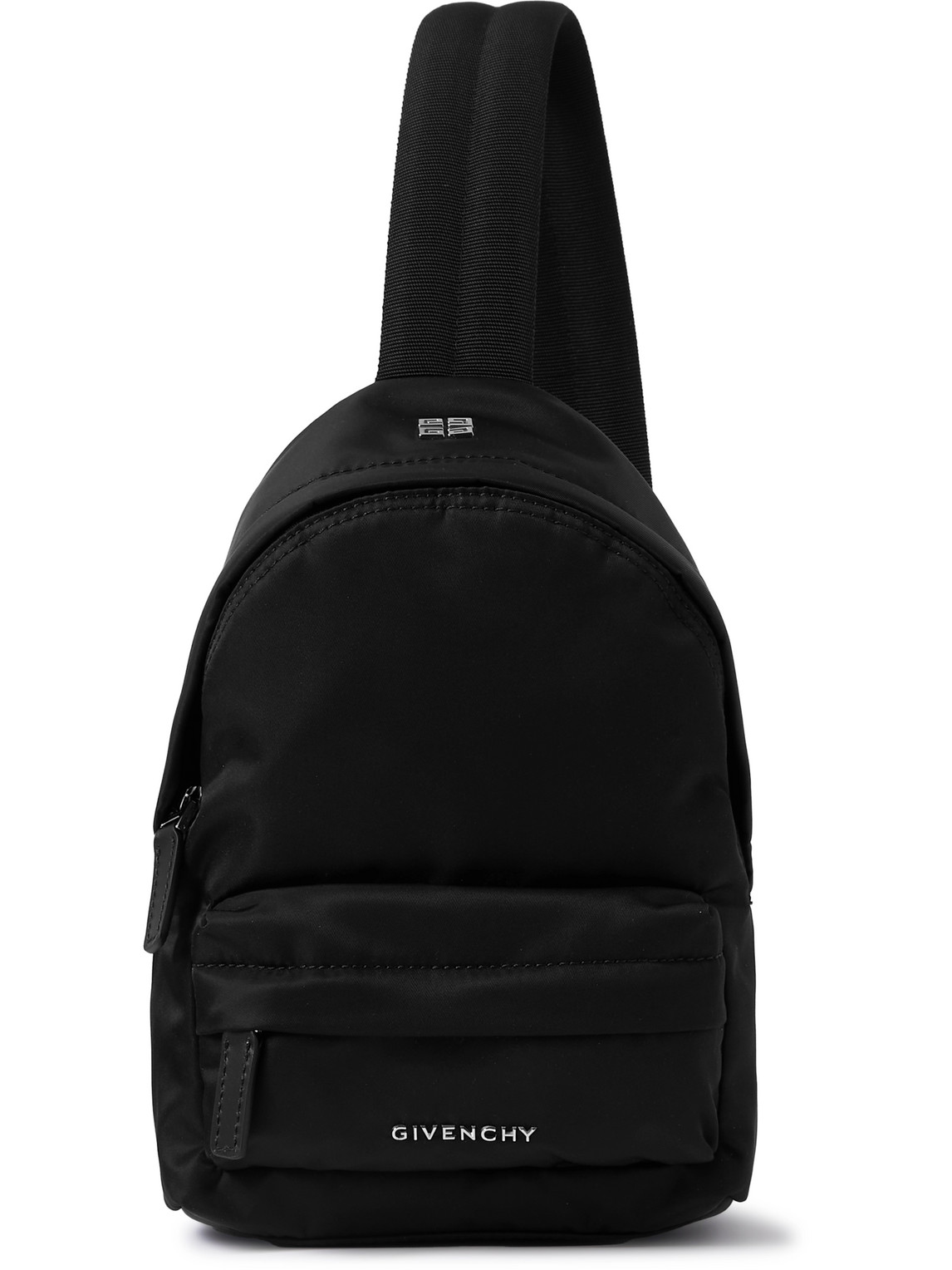 Givenchy Essential U Small Leather-trimmed Shell Backpack In Black