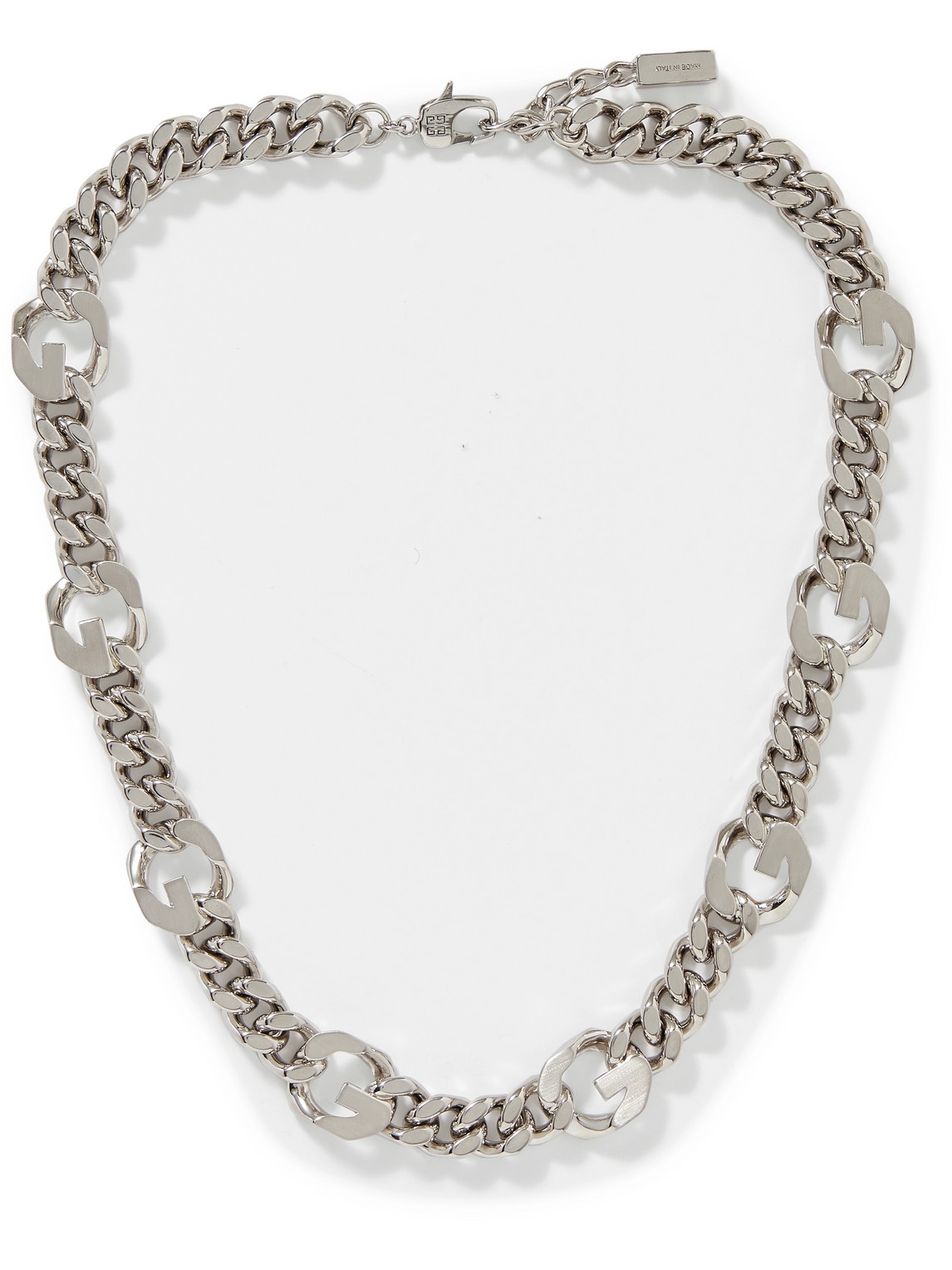 Givenchy G-link Chain Necklace In Silver