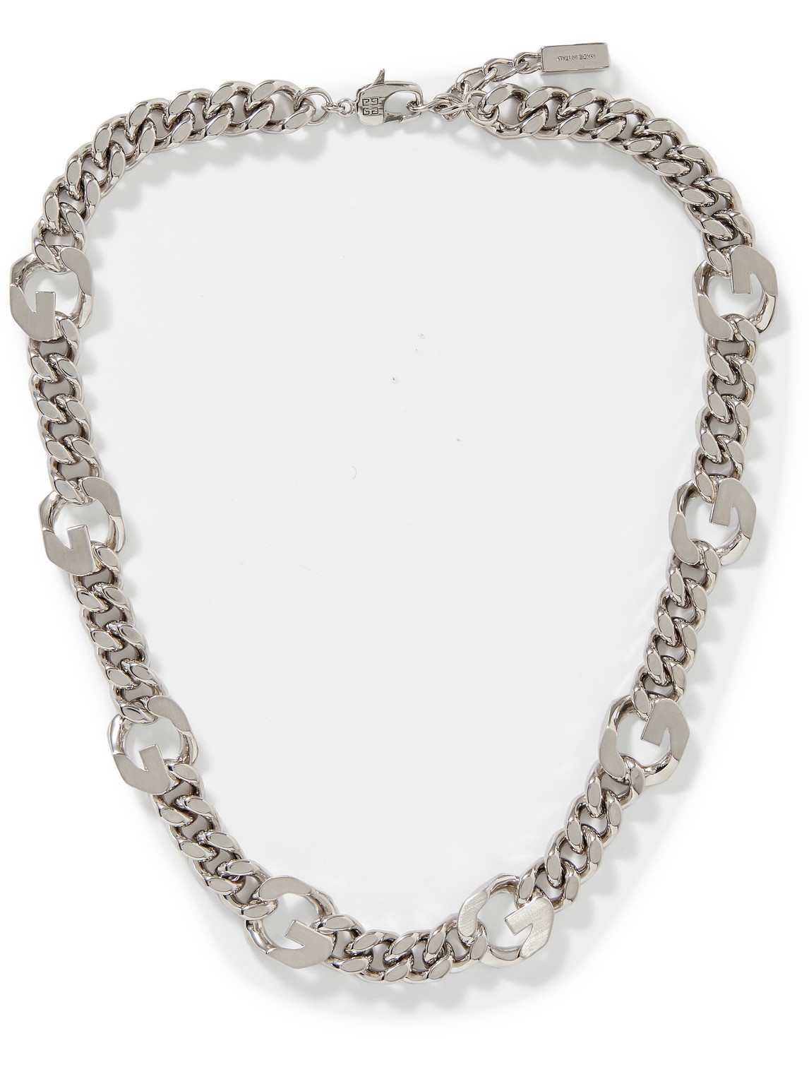 G Chain Silver-Tone Necklace