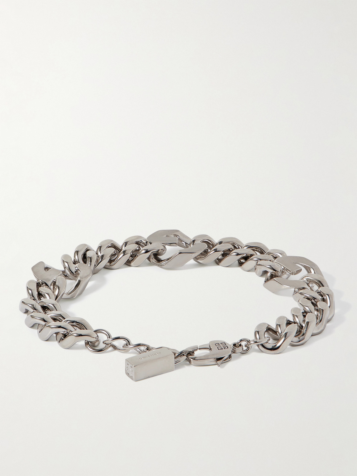 Shop Givenchy G Chain Silver-tone Bracelet