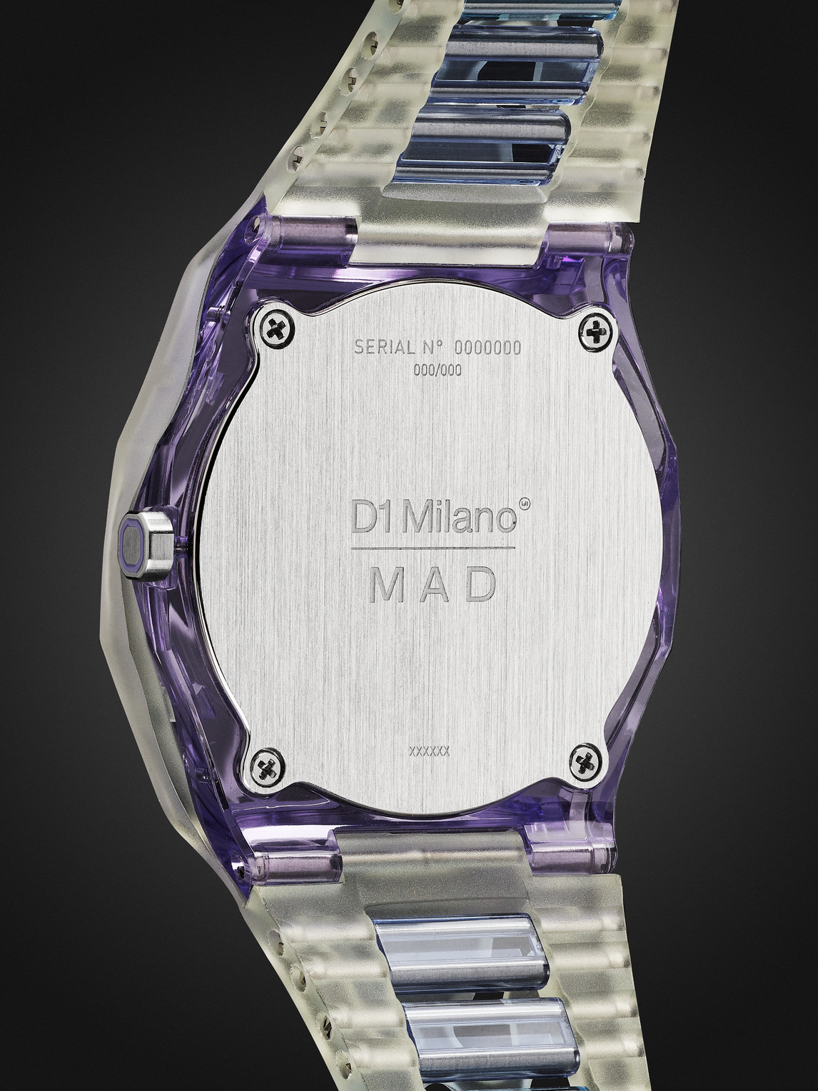 Shop Mad Paris D1 Milano Freezer Limited Edition 40mm Tpu And Nylon Watch, Ref. No. Mdrj03 In Purple