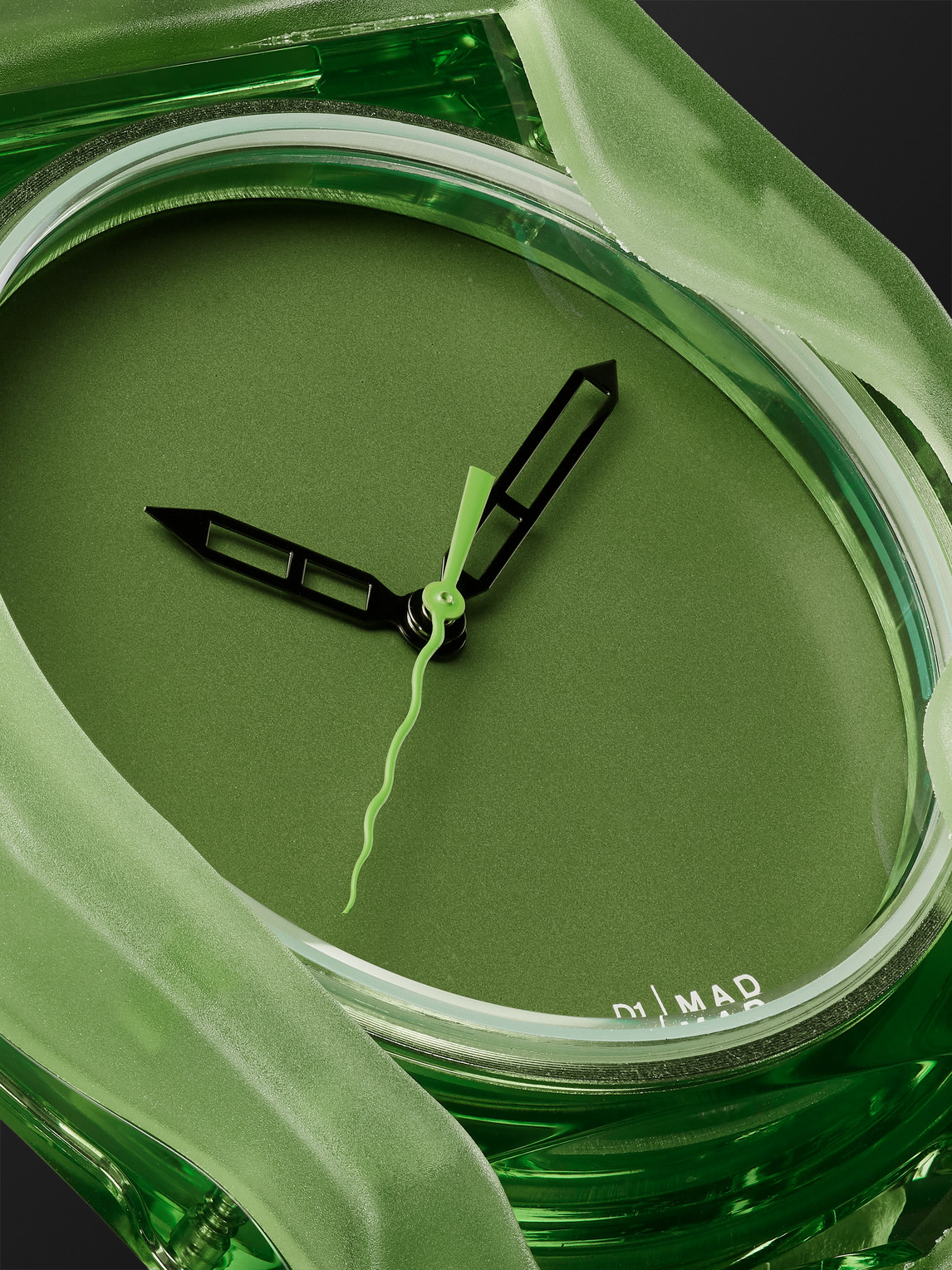 Shop Mad Paris D1 Milano Virdis Limited Edition 40mm Tpu And Nylon Watch, Ref. No. Mdrj05 In Green