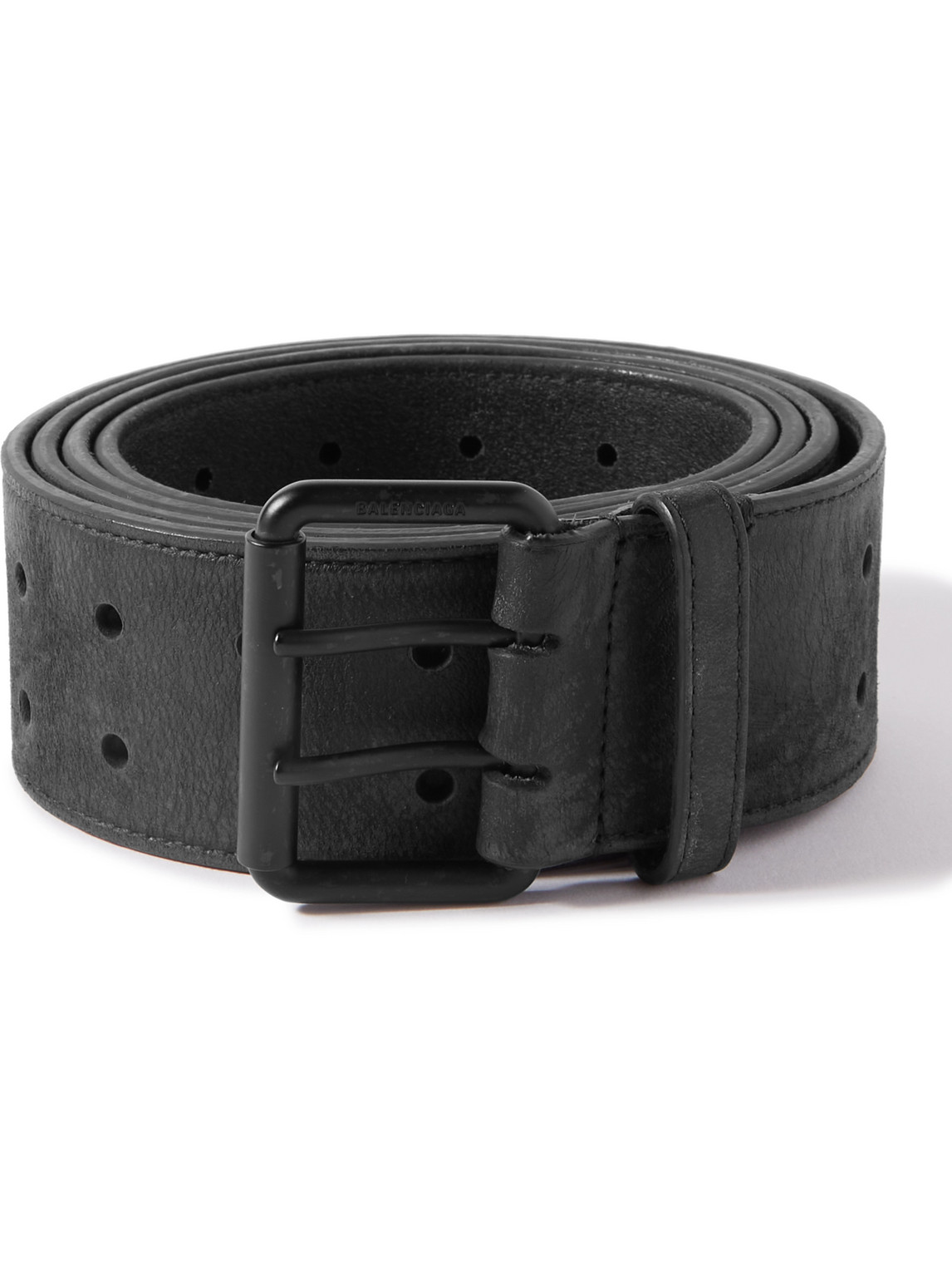 Balenciaga 5cm Leather Belt In Black