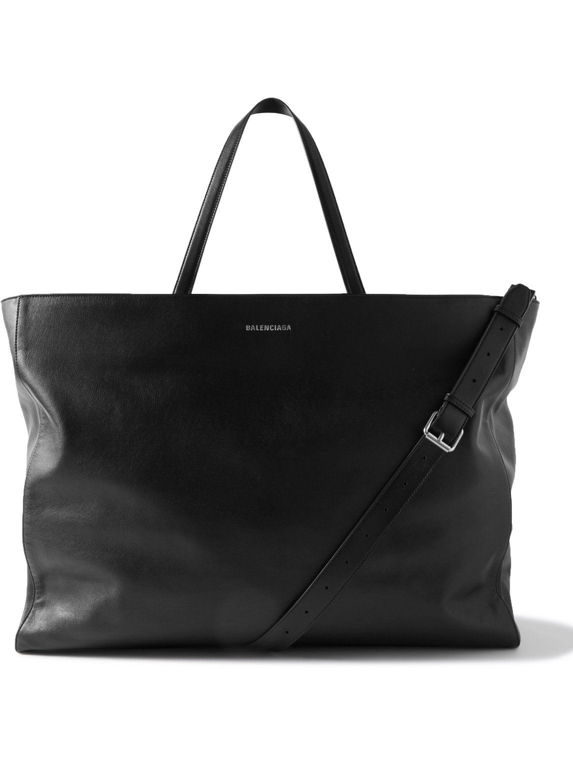 Balenciaga Passenger Leather Tote Bag In Black