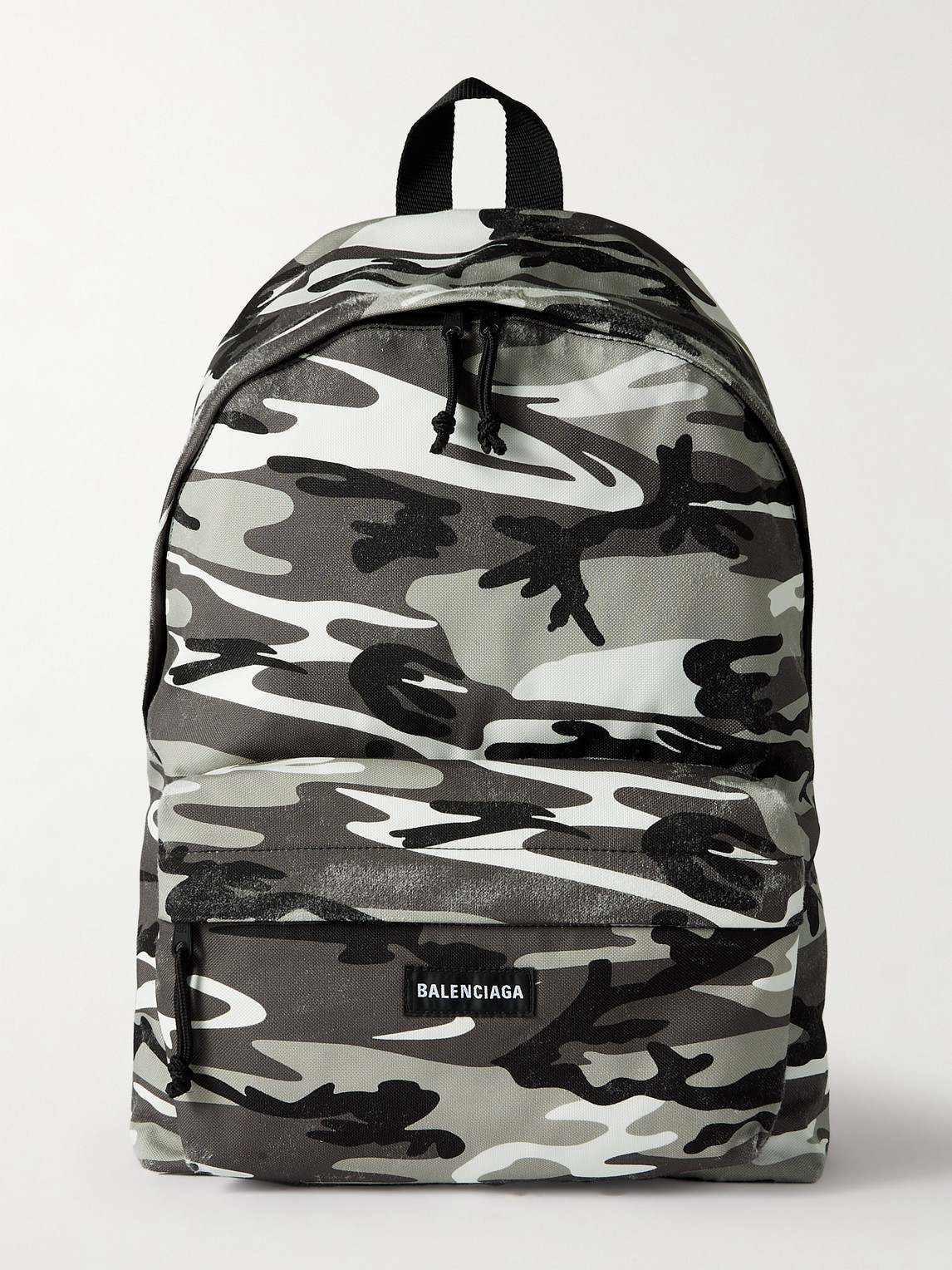 Balenciaga Explorer Distressed Camouflage-Print Canvas Backpack - Men
