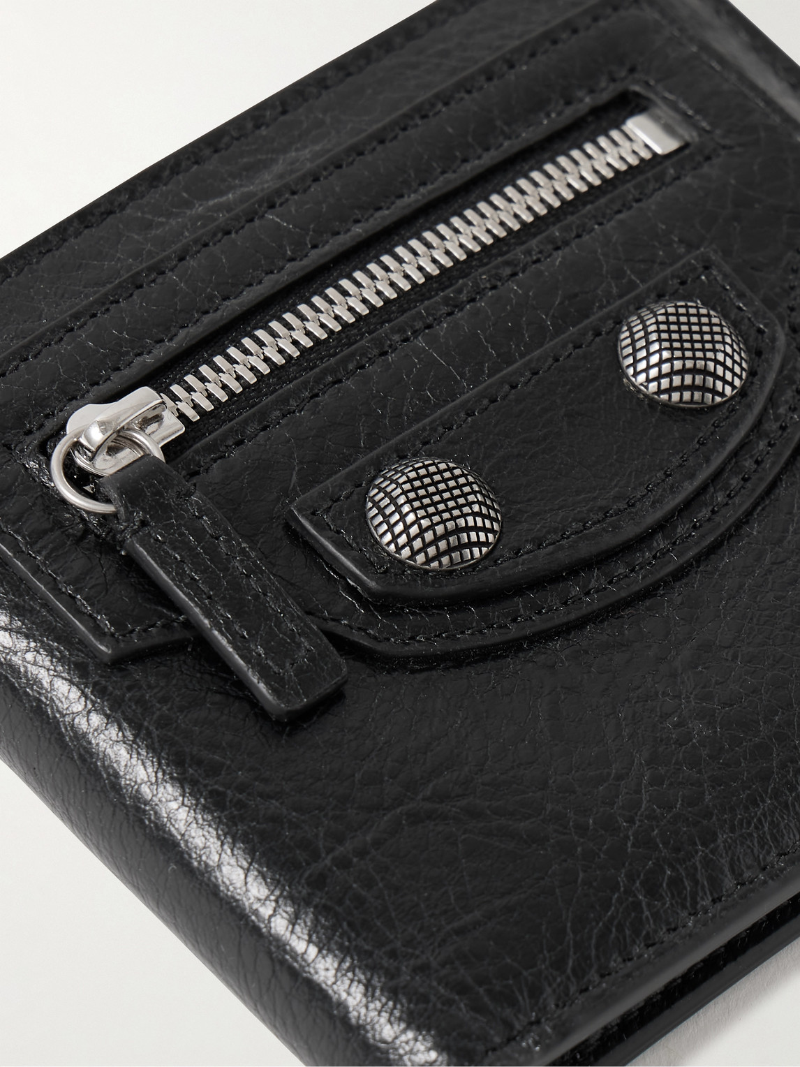 Balenciaga Le Cagole Mini Folded Wallet In Black