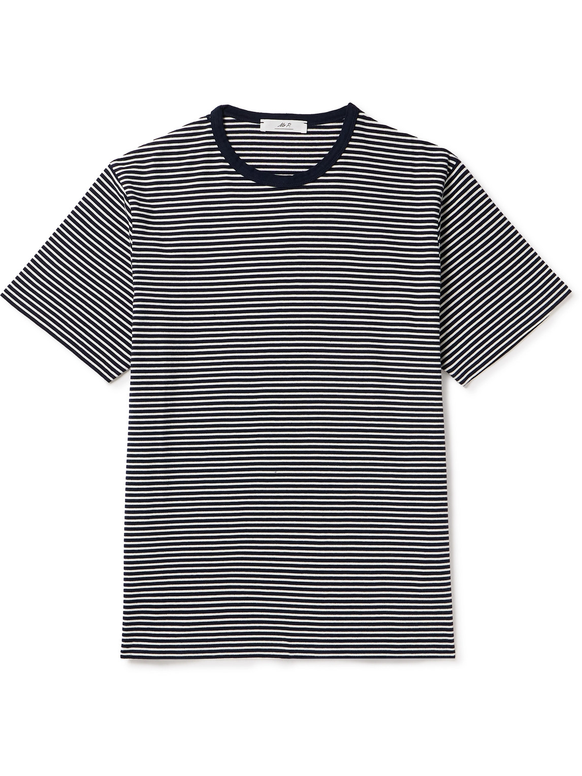 Striped Cotton-Jersey T-Shirt