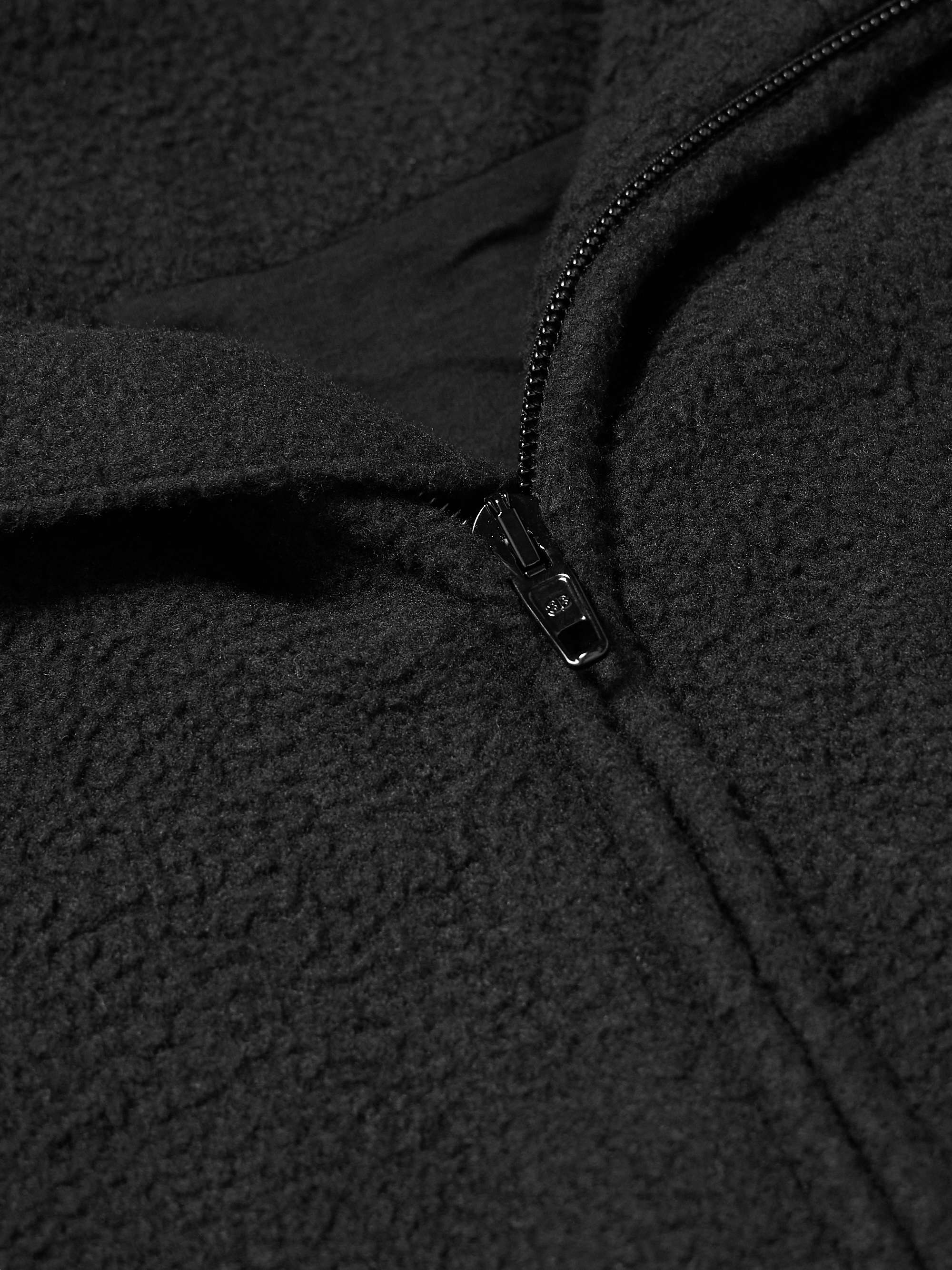 BALENCIAGA Oversized Logo-Embroidered Fleece Jacket for Men BALENCIAGA Oversized Logo-Embroidered Fleece Jacket for Men