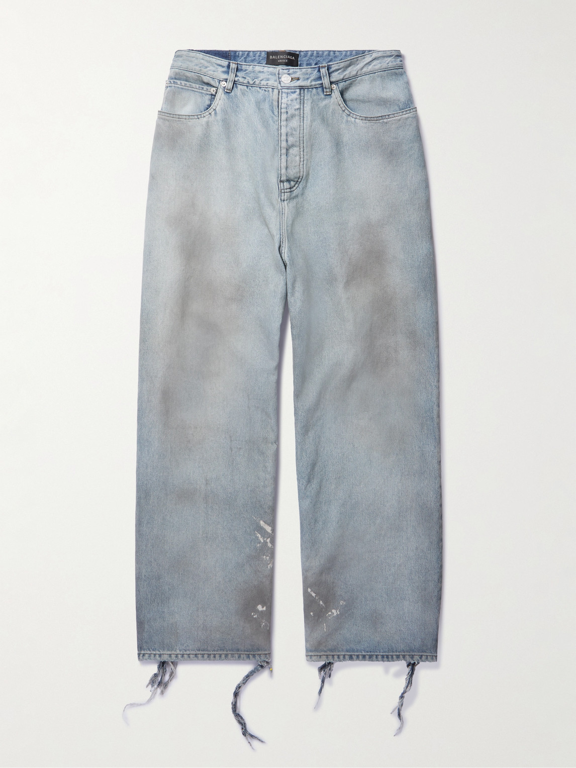 Balenciaga Distressed Straight-Leg Jeans - Men