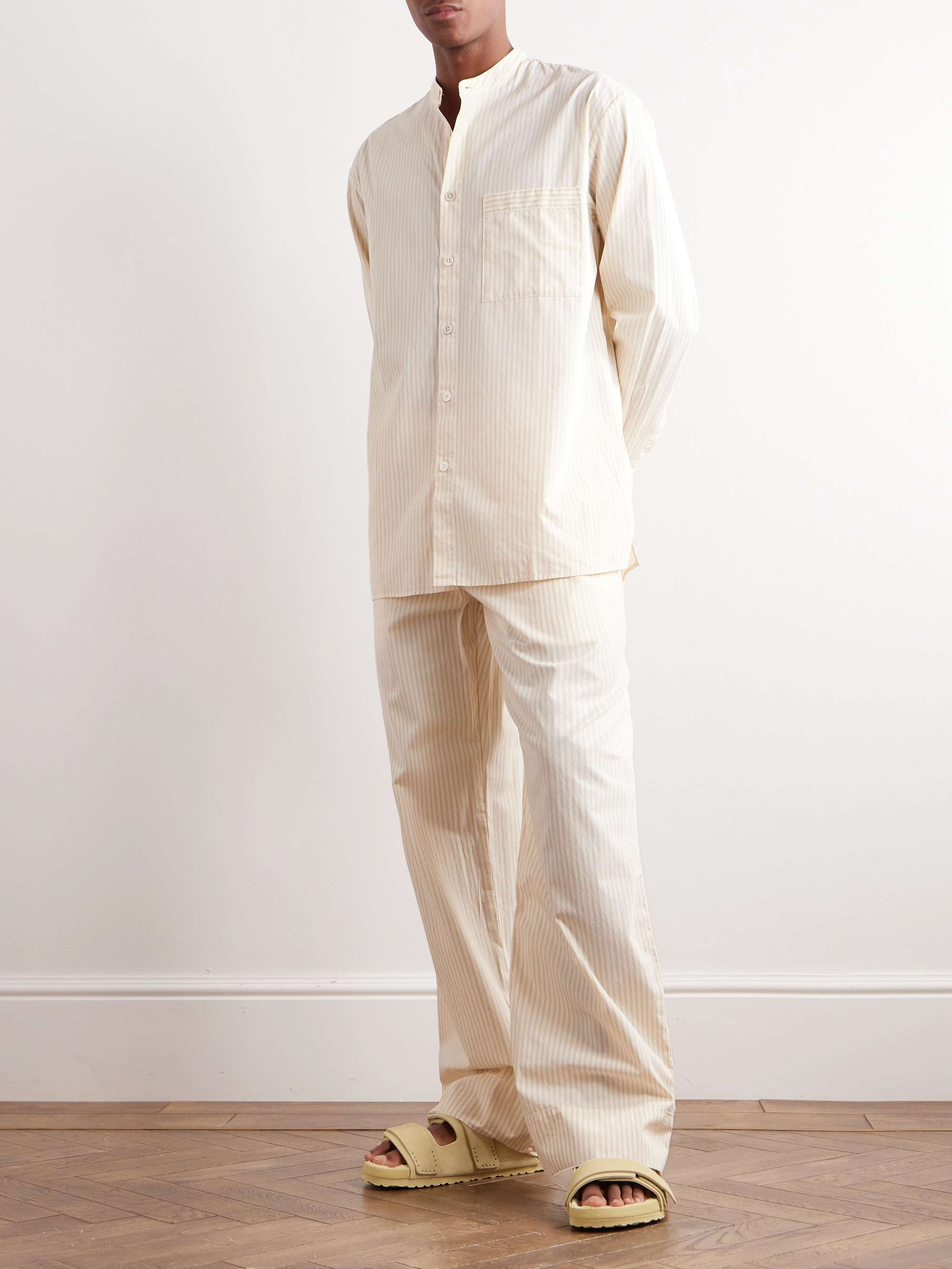 TEKLA organic cotton pajama bottoms - Green