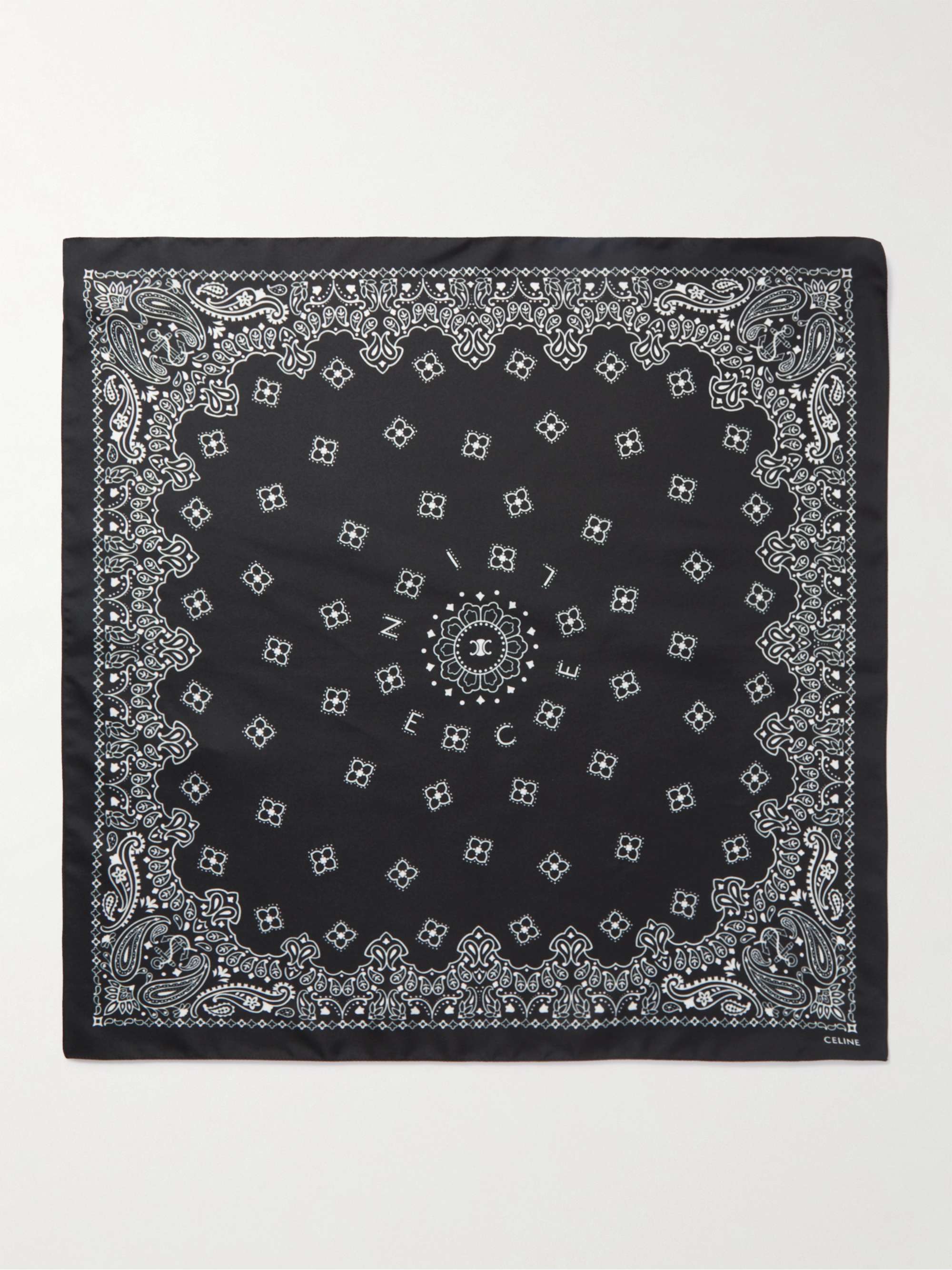 CELINE HOMME Paisley-Print Silk-Twill Bandana for Men