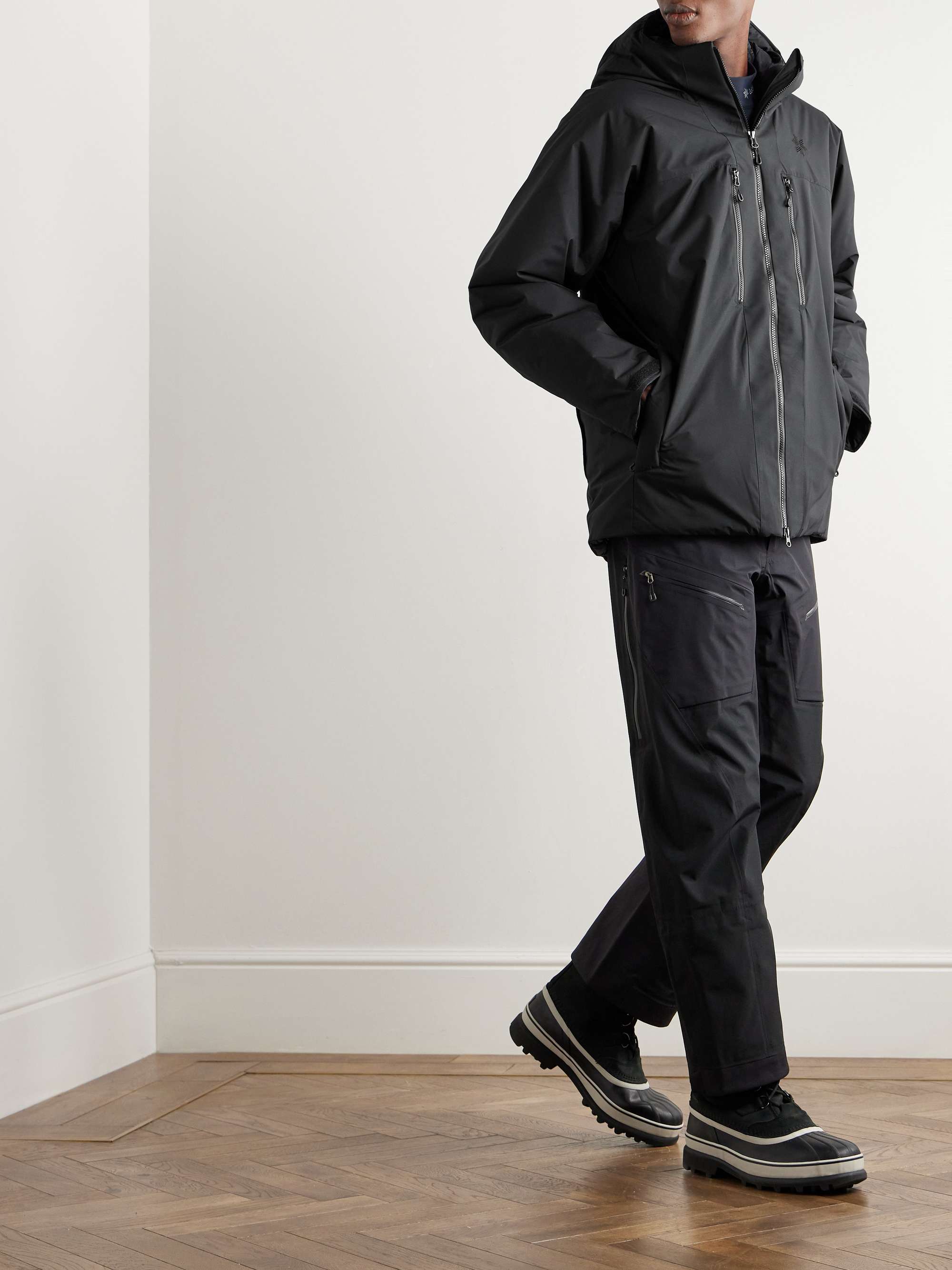 GOLDWIN Logo Embroidered Padded 2L PERTEX SHIELD Hooded Ski