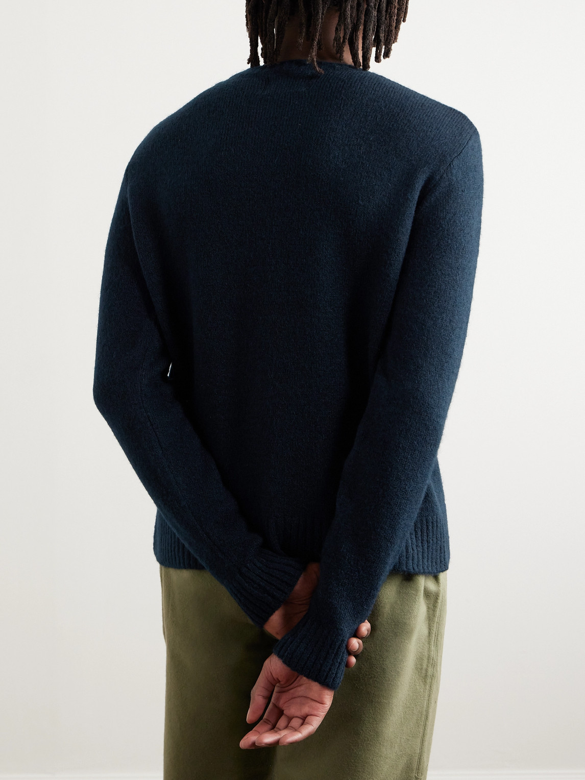 Shop Folk Chain Knitted Sweater In Blue