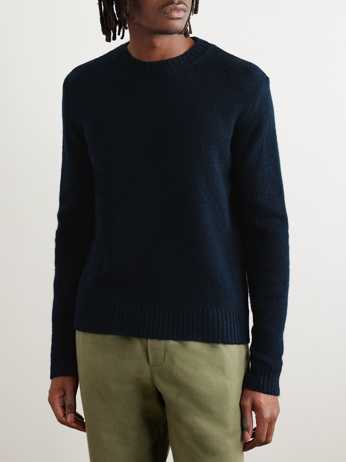 Shop Folk Chain Knitted Sweater In Blue