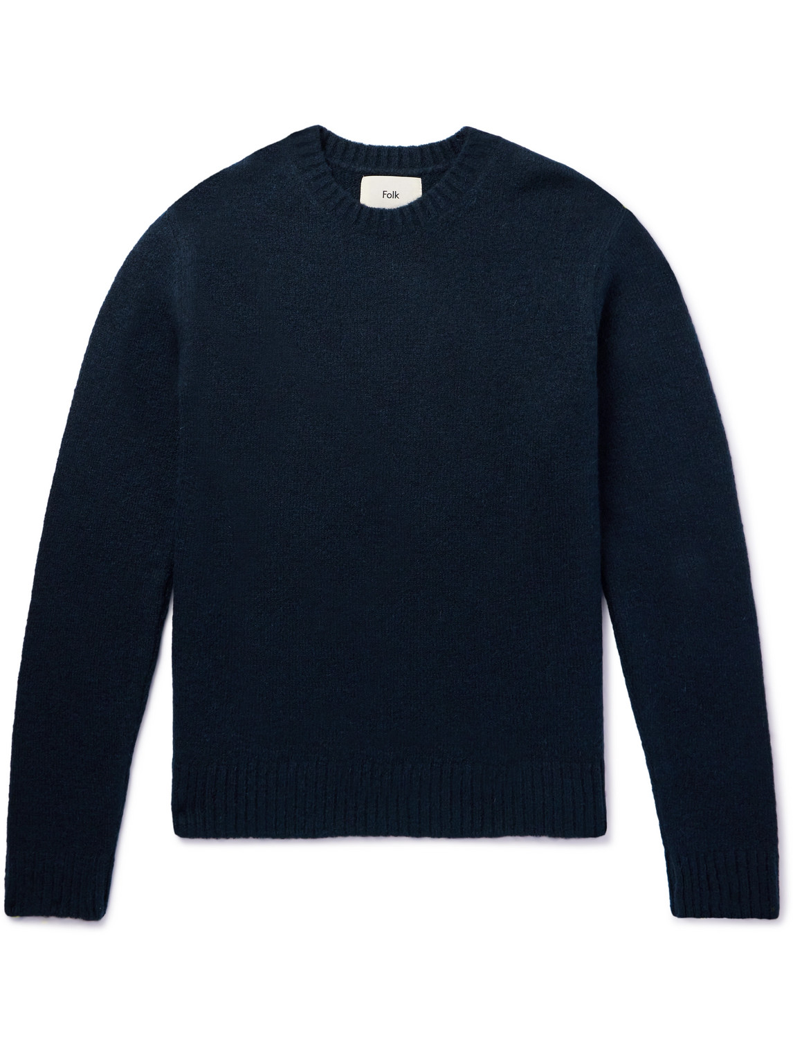 Folk Chain Knitted Sweater In Blue