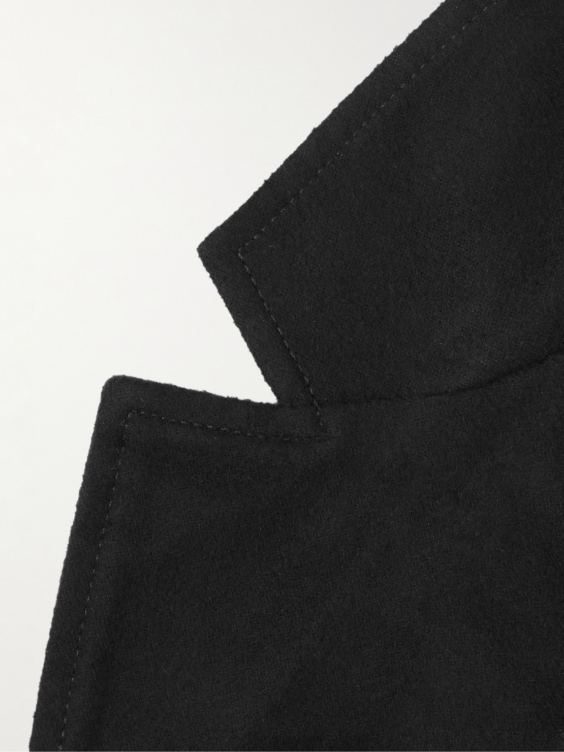 Shop Folk Patch Cotton-moleskin Jacket In Black