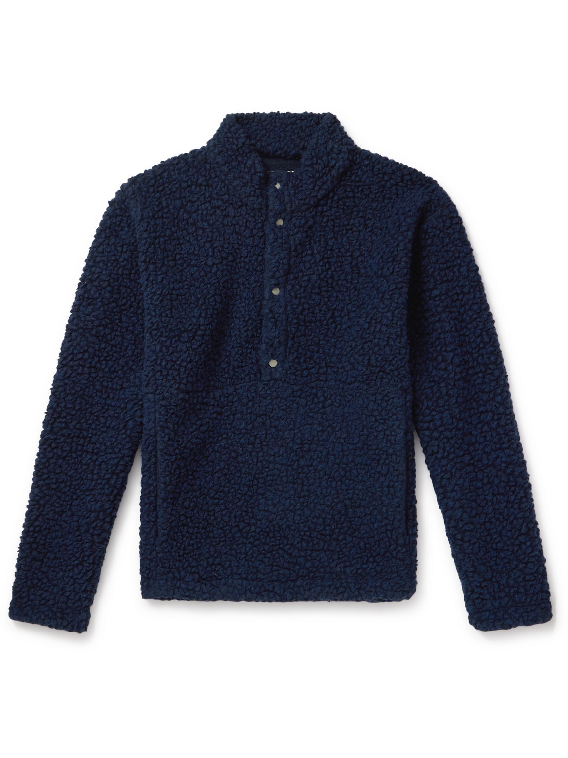 Folk Fleece Sweatshirt In Blue