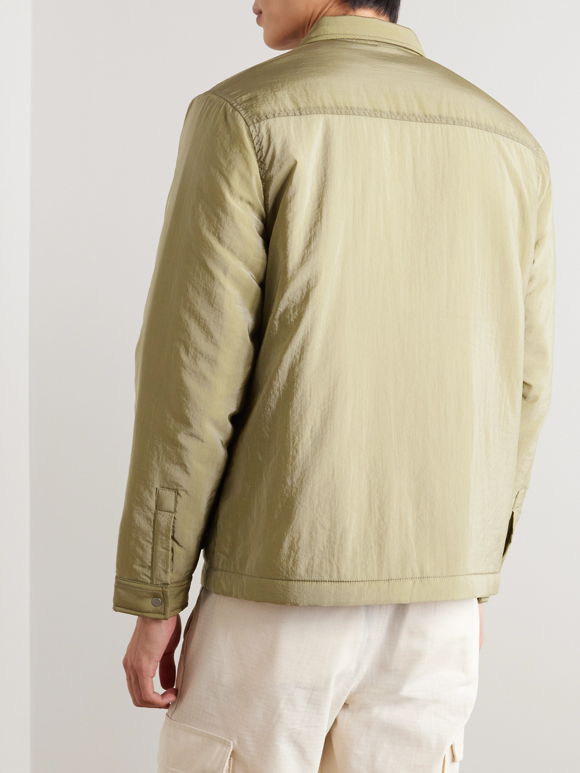 Shop Folk Assembly Padded Shell Jacket In Green